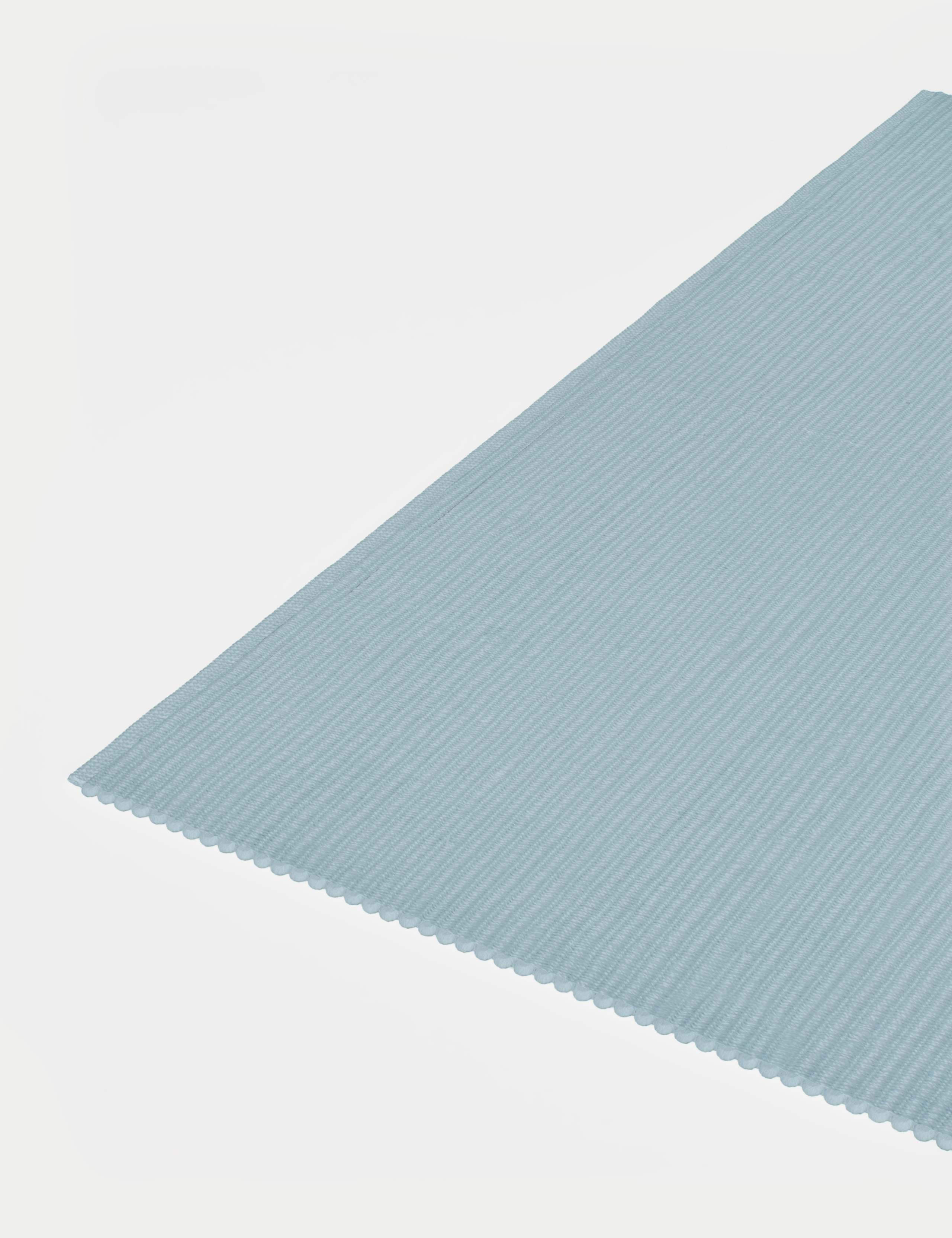 Plain Ribbed Rectangle Rug 4 of 4