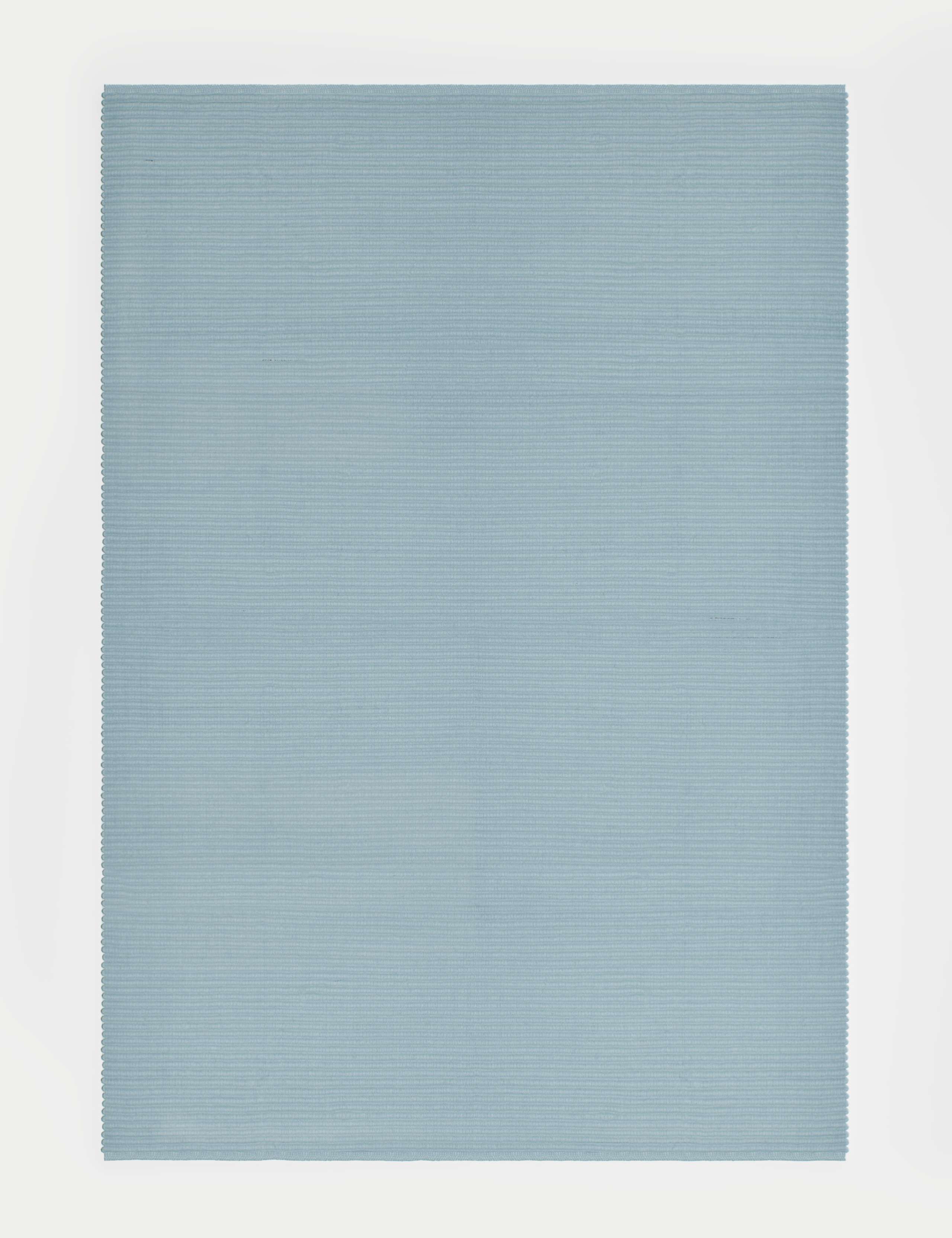 Plain Ribbed Rectangle Rug 2 of 4