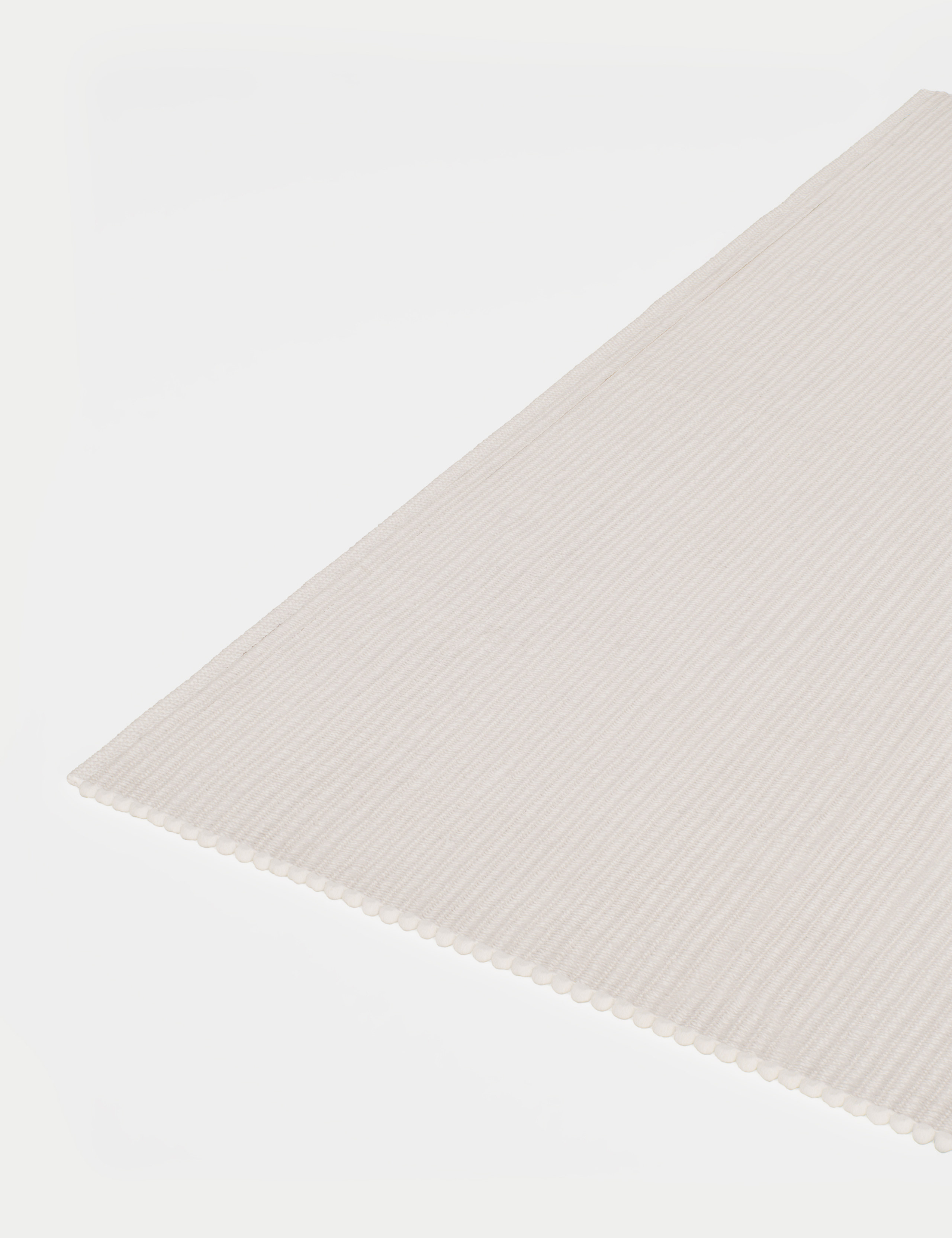 Plain Ribbed Rectangle Rug 4 of 4