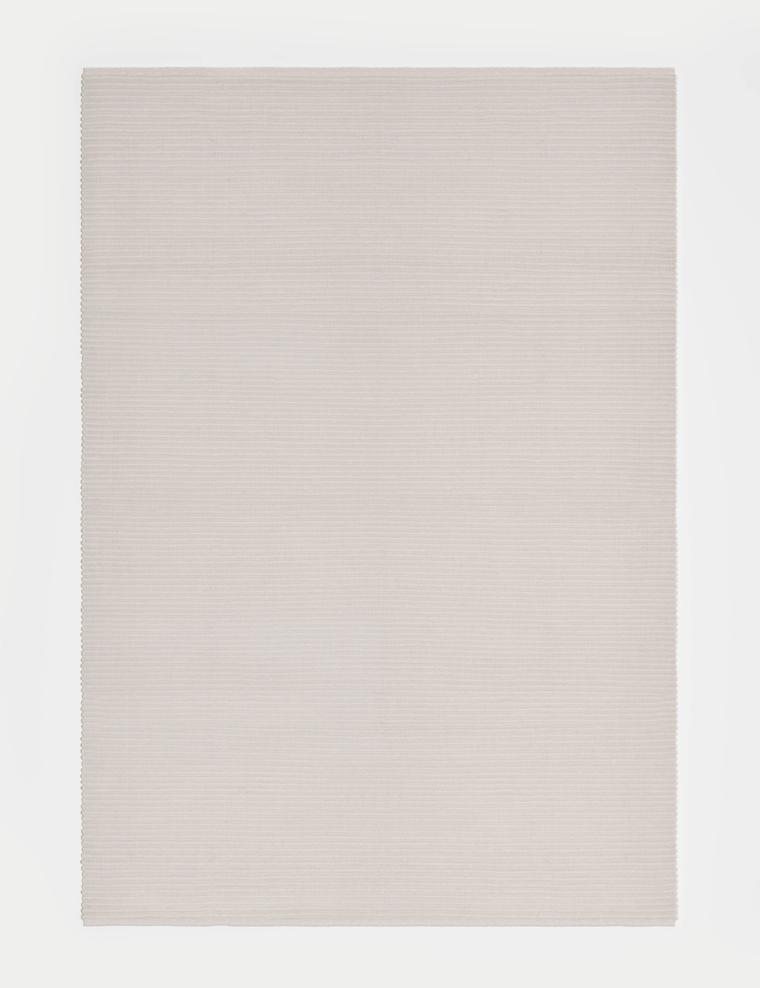 Plain Ribbed Rectangle Rug 2 of 4