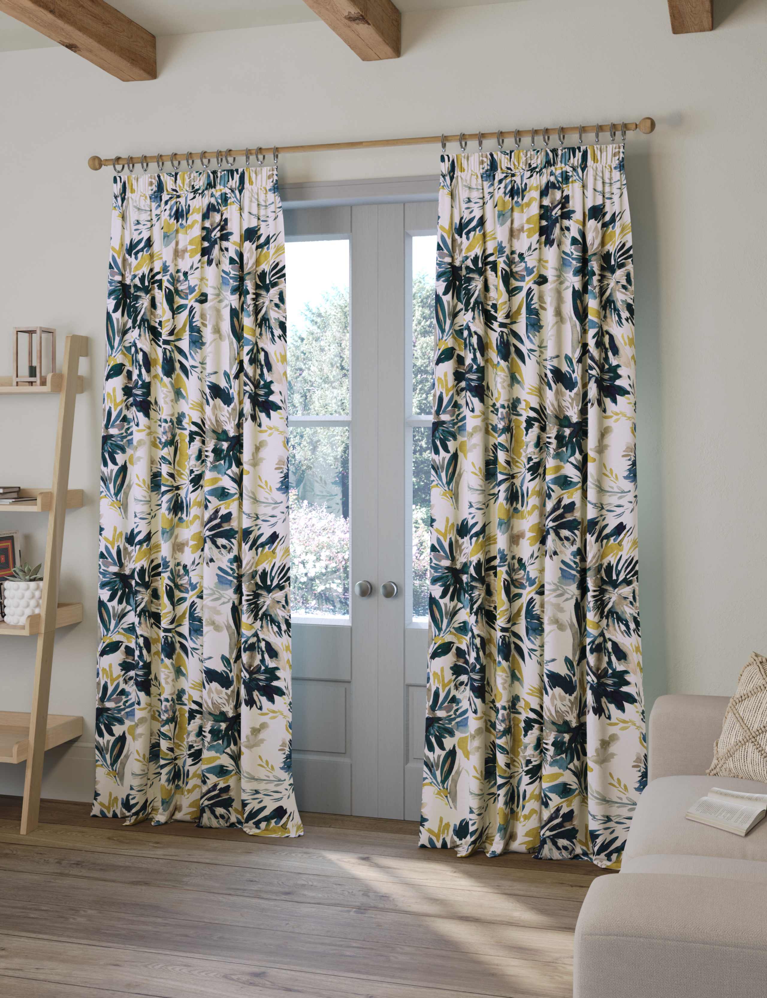 Watercolour Pencil Pleat Curtains 2 of 3