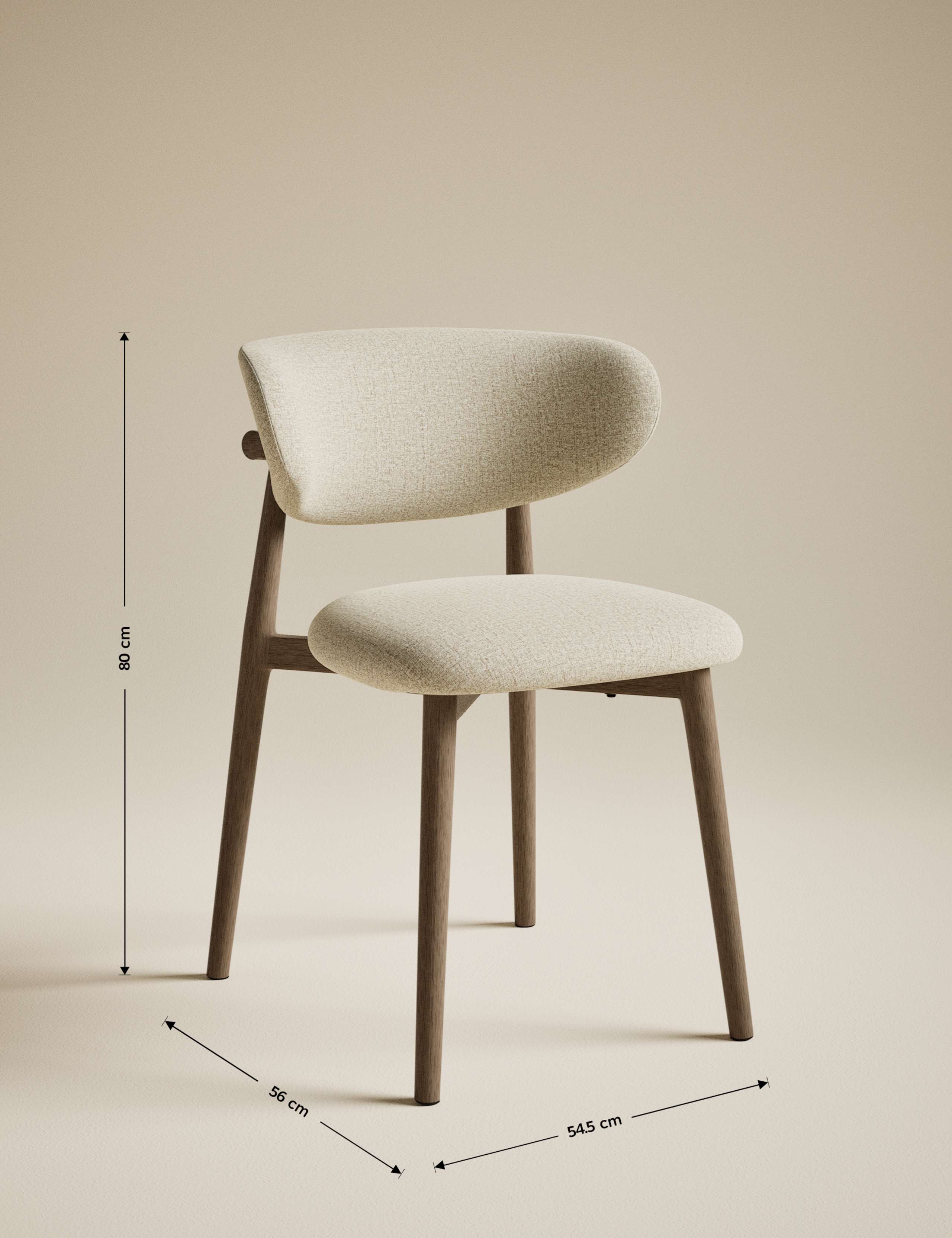 Set of 2 Arc Dining Chairs 8 of 9