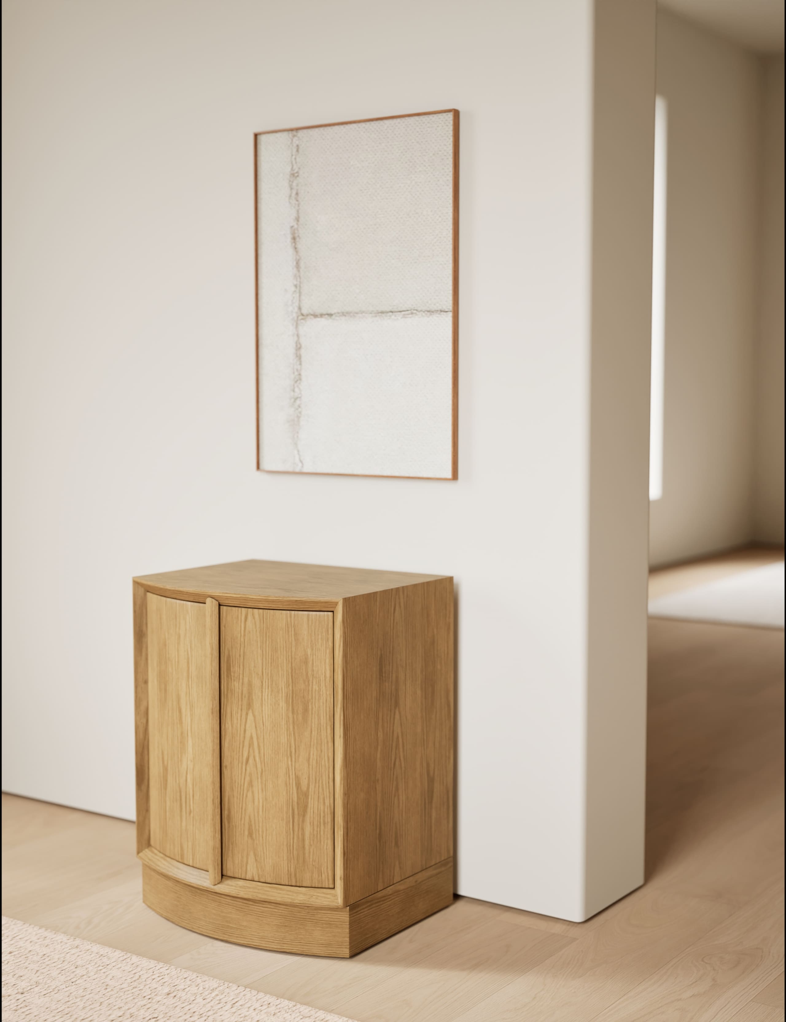 Curved Modular Compact Sideboard 1 of 10