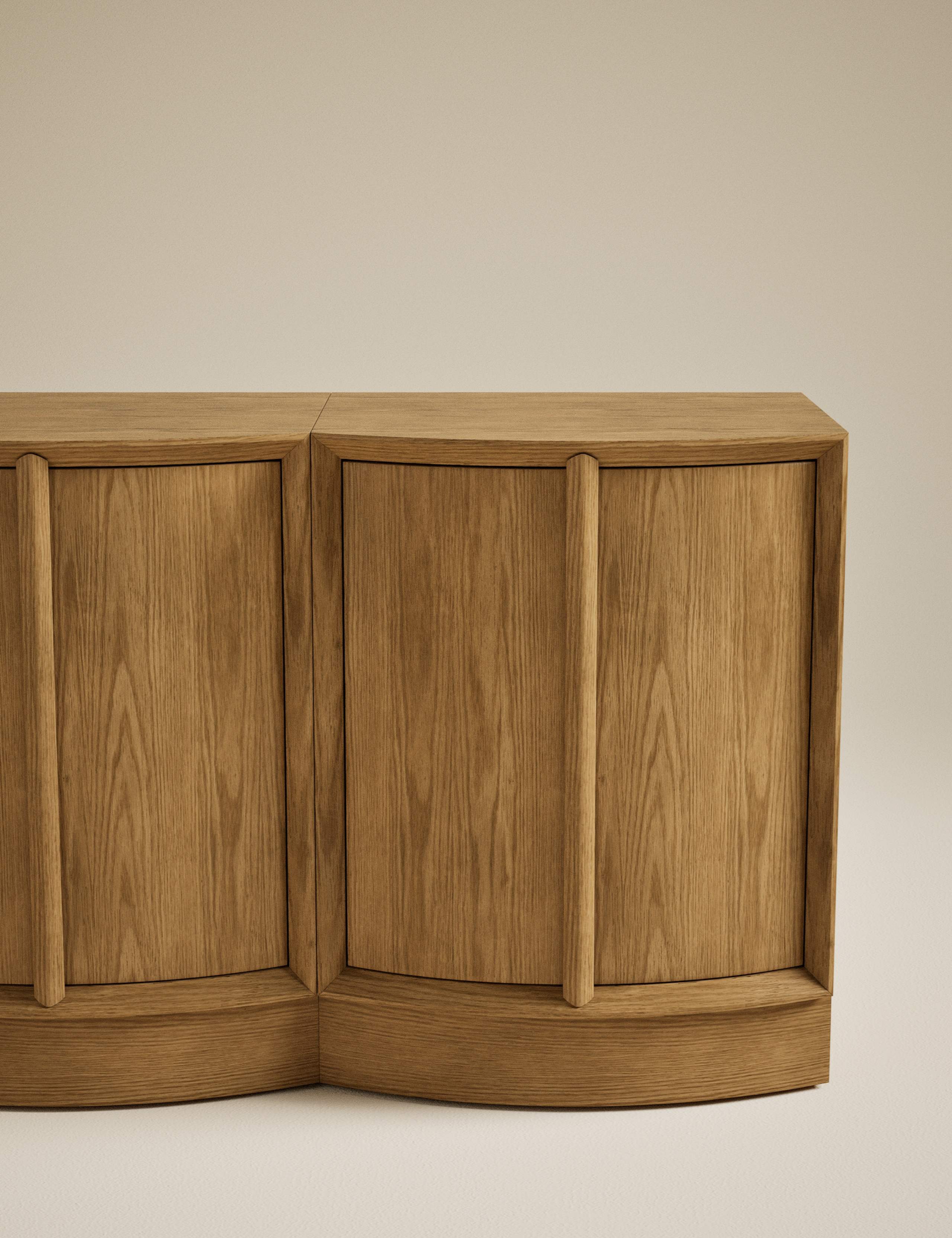 Curved Modular Compact Sideboard 4 of 10