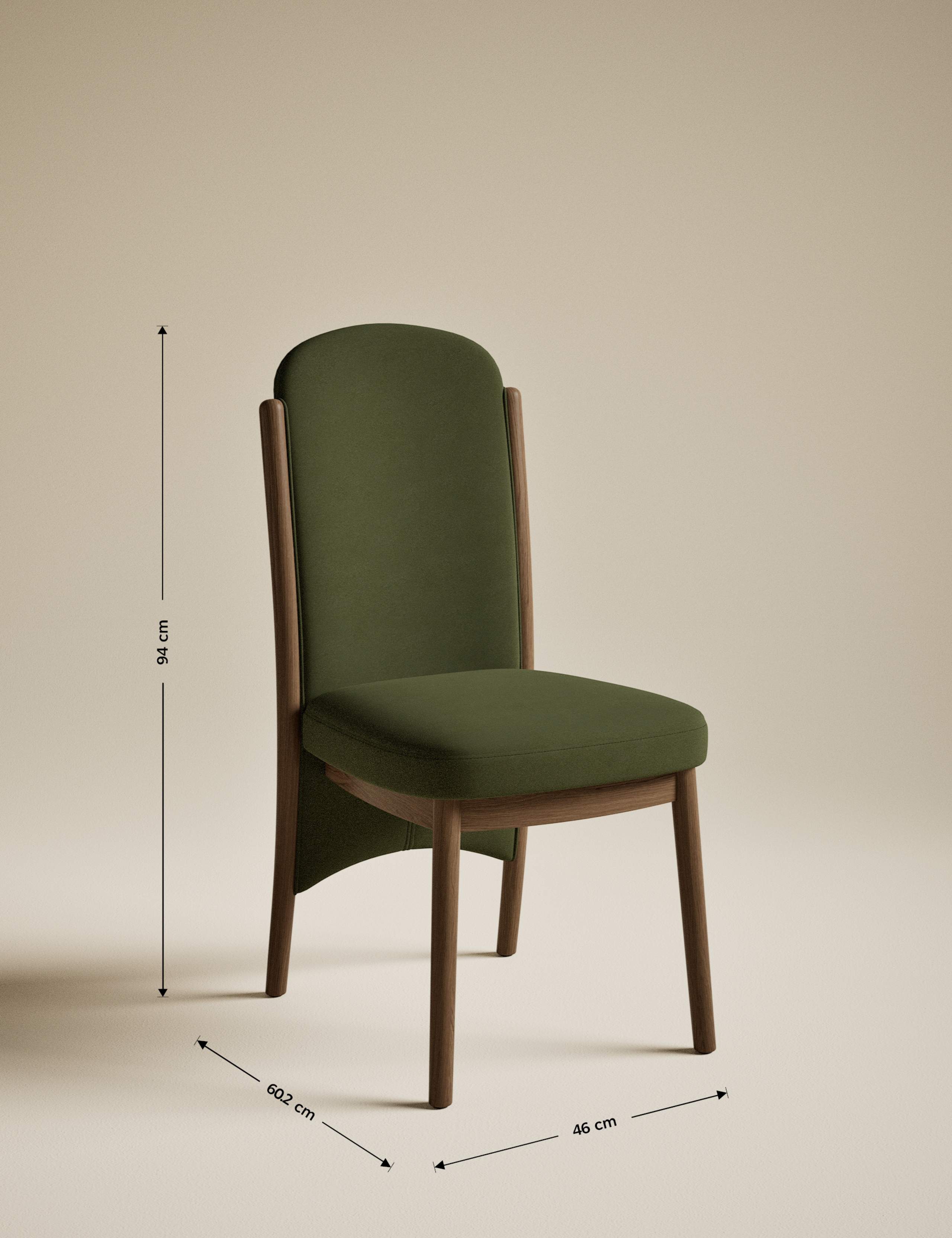 Set of 2 Blair Velvet Dining Chairs 8 of 8