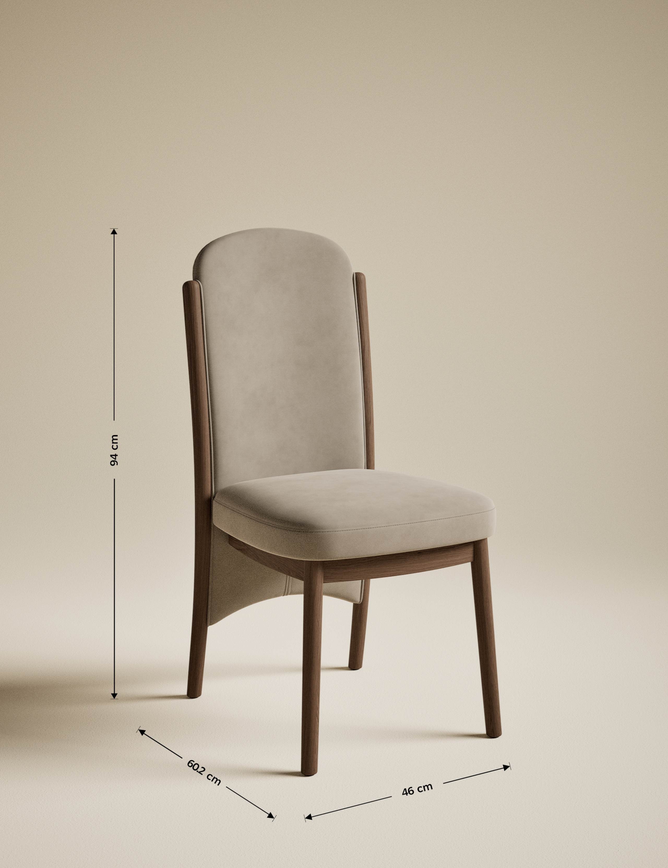 Set of 2 Blair Velvet Dining Chairs 8 of 8