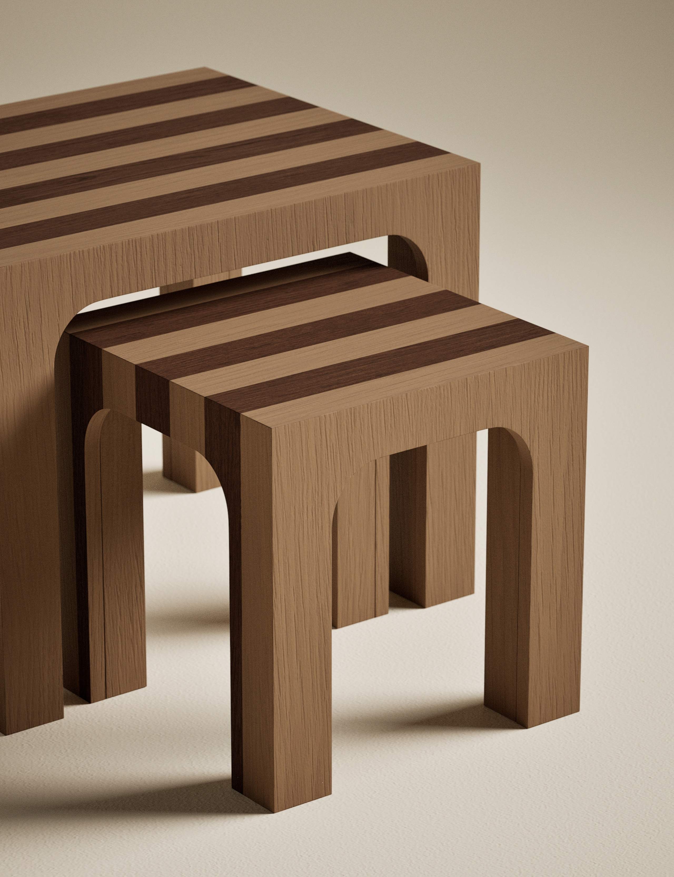 Striped Nest of Tables 4 of 6