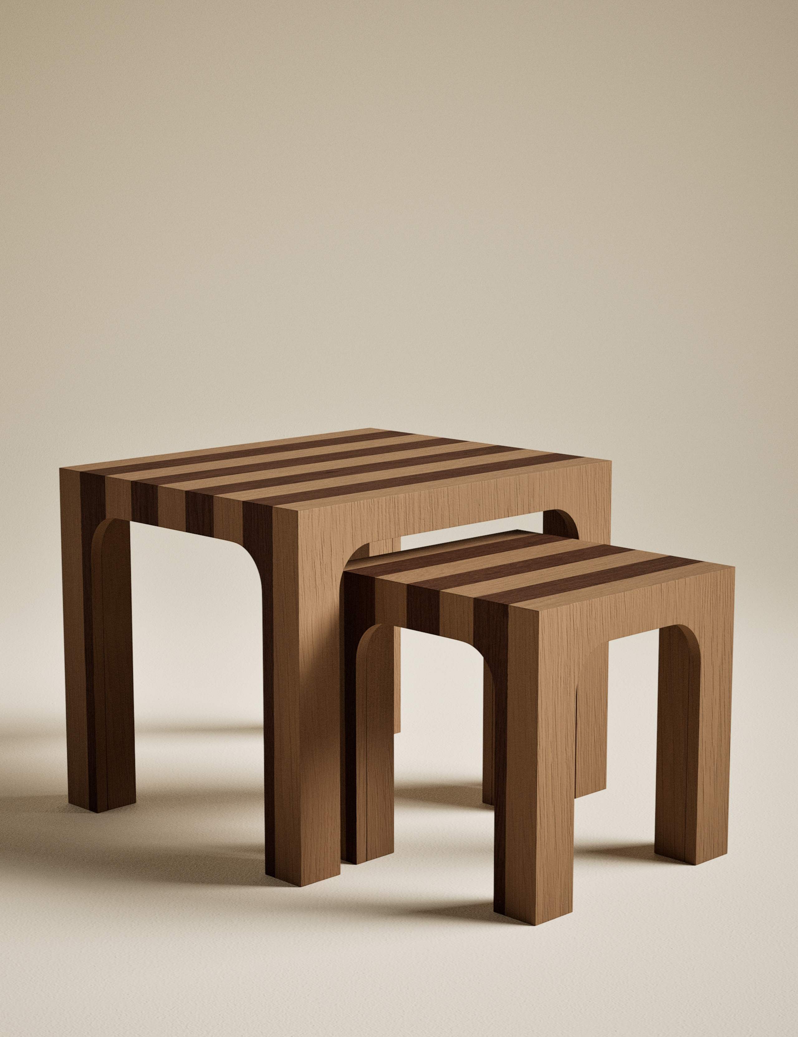 Striped Nest of Tables 2 of 6