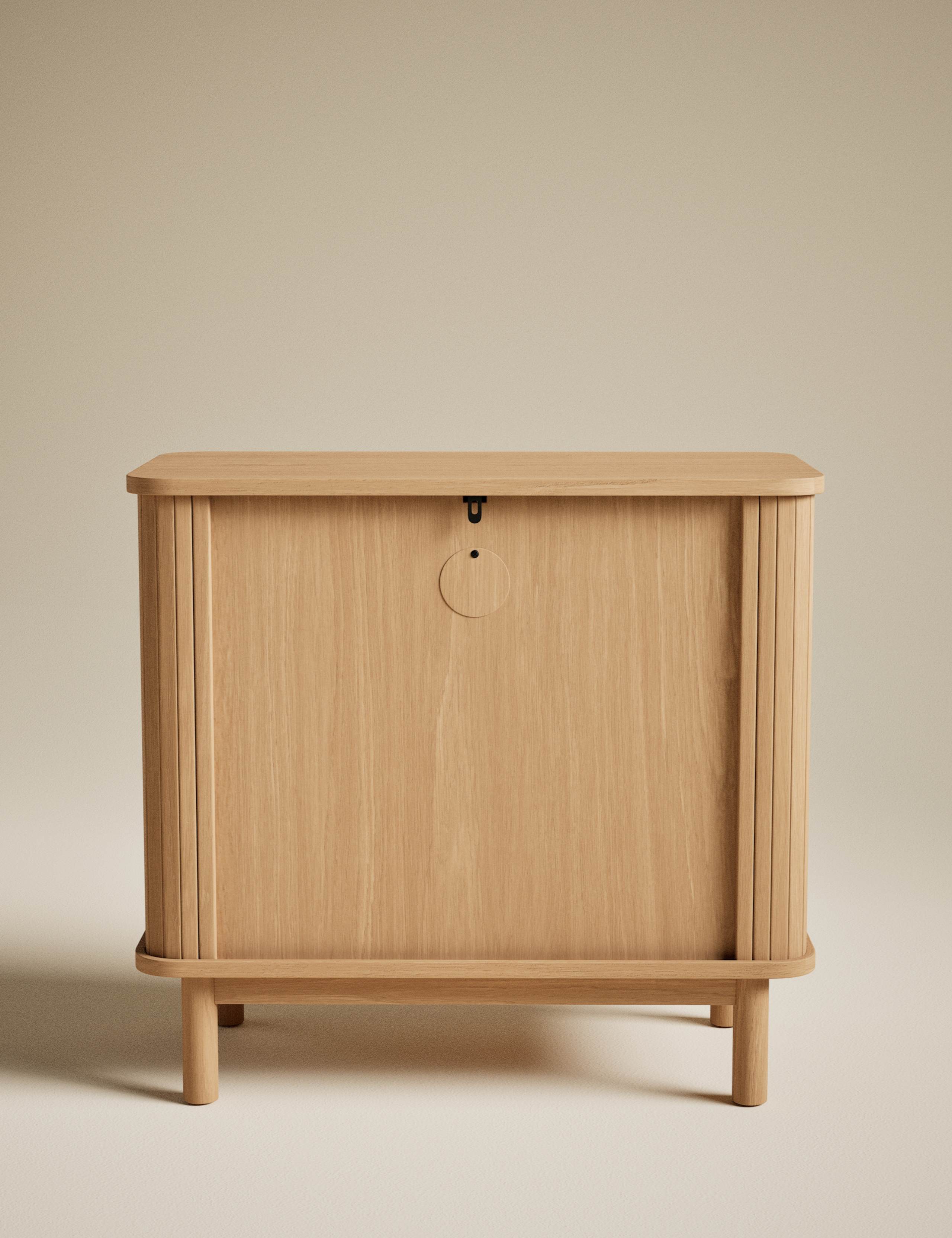 Fluted Compact 2 Door Sideboard 4 of 10