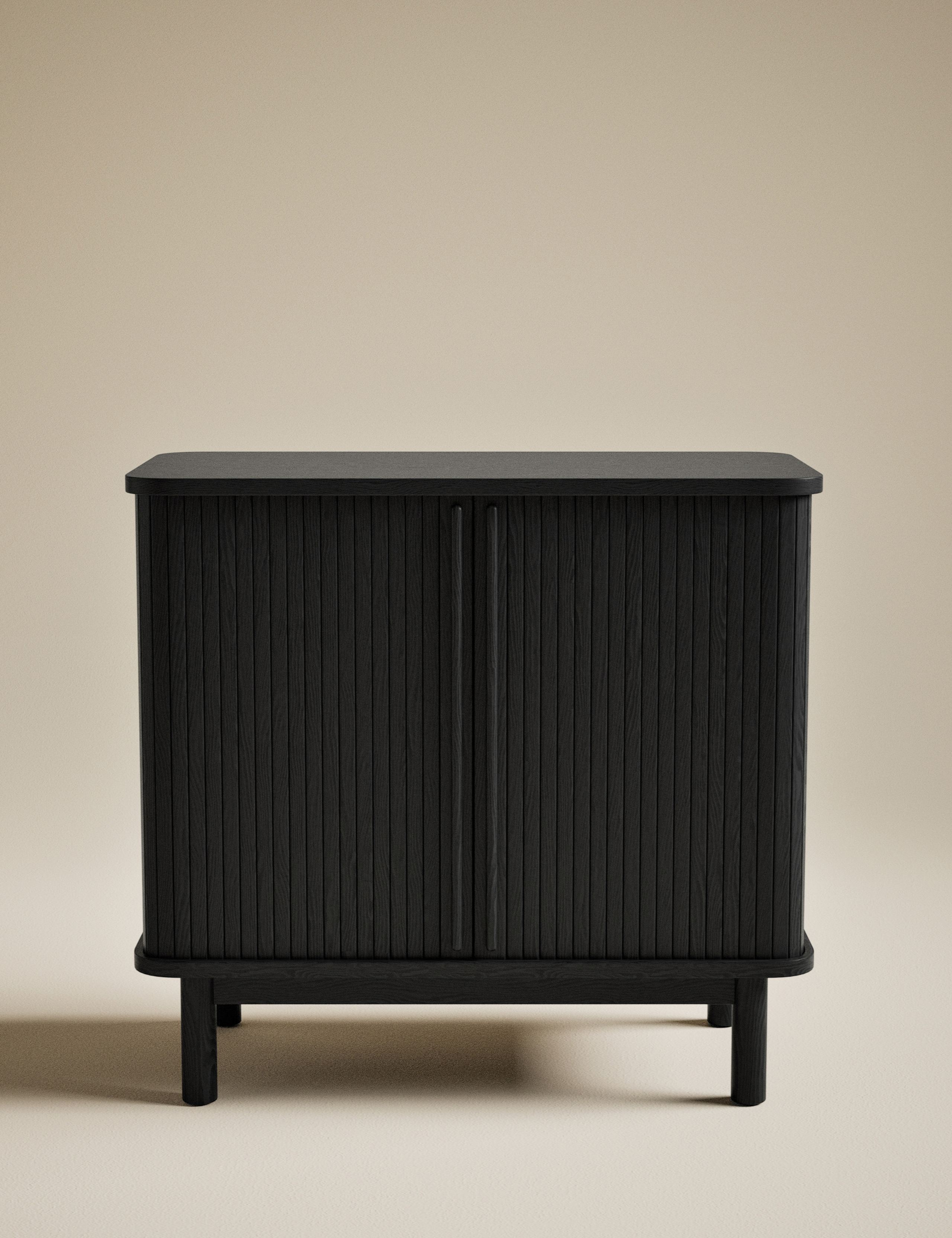 Fluted Compact 2 Door Sideboard 2 of 10