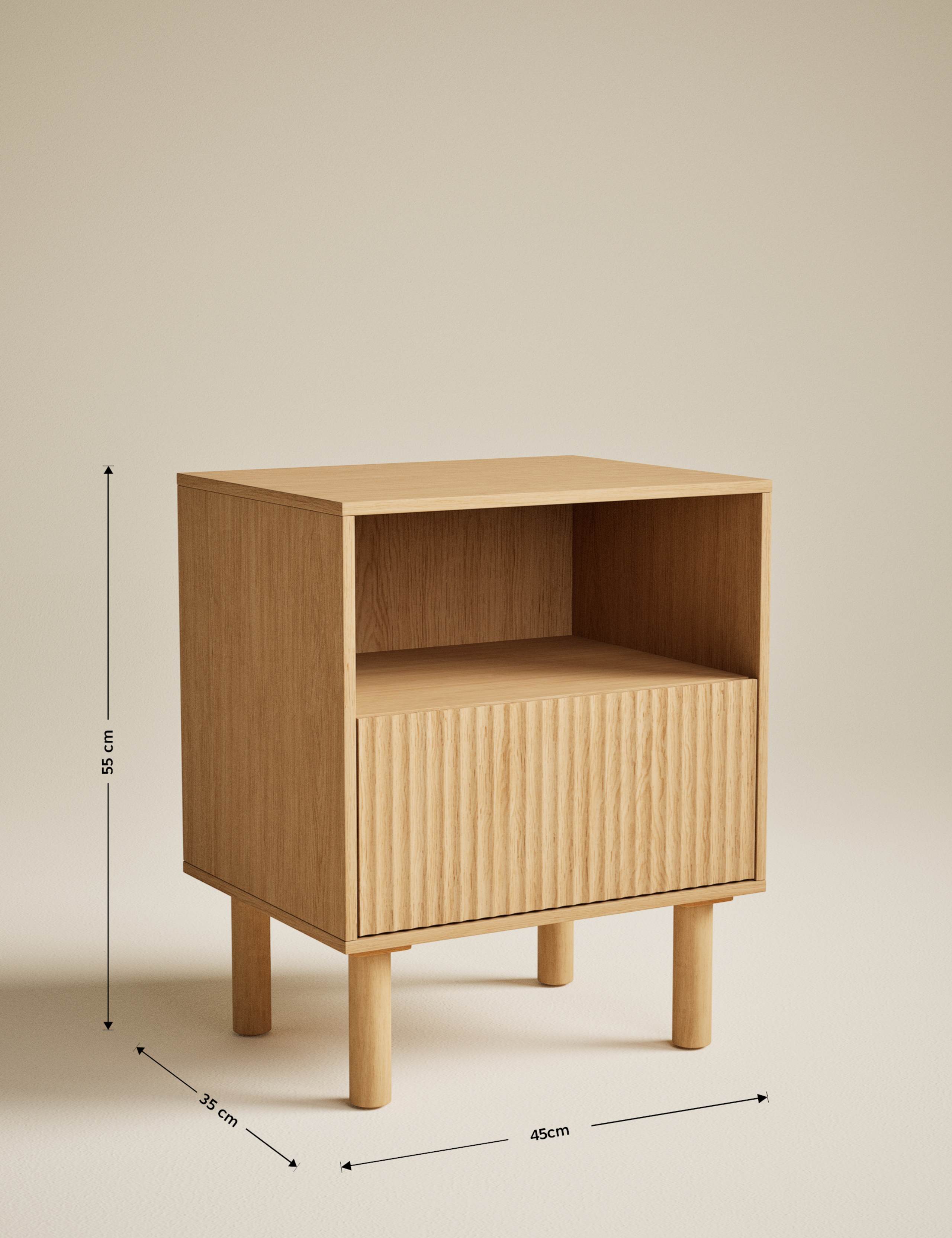 Fluted Bedside Table 7 of 7