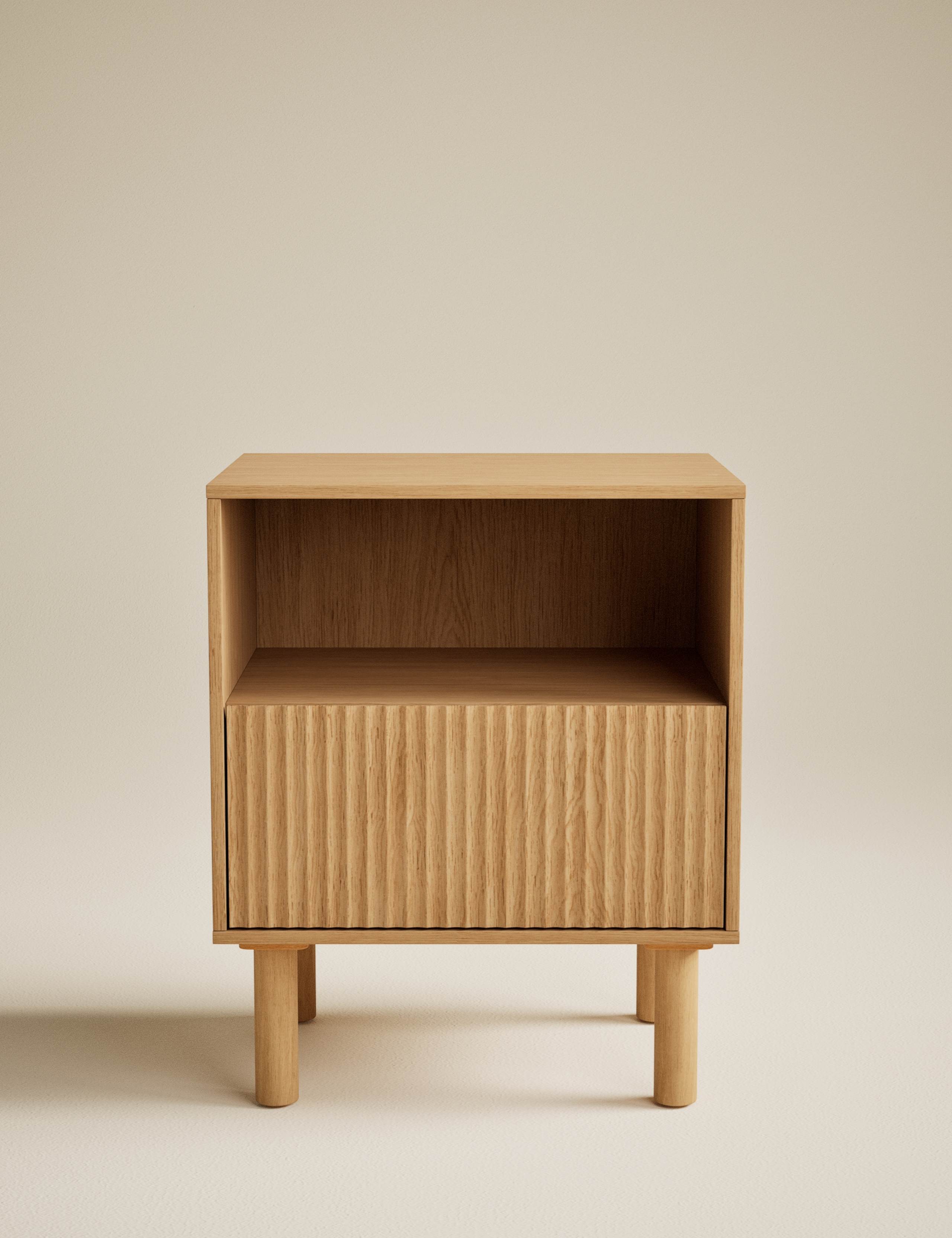 Fluted Bedside Table 2 of 7