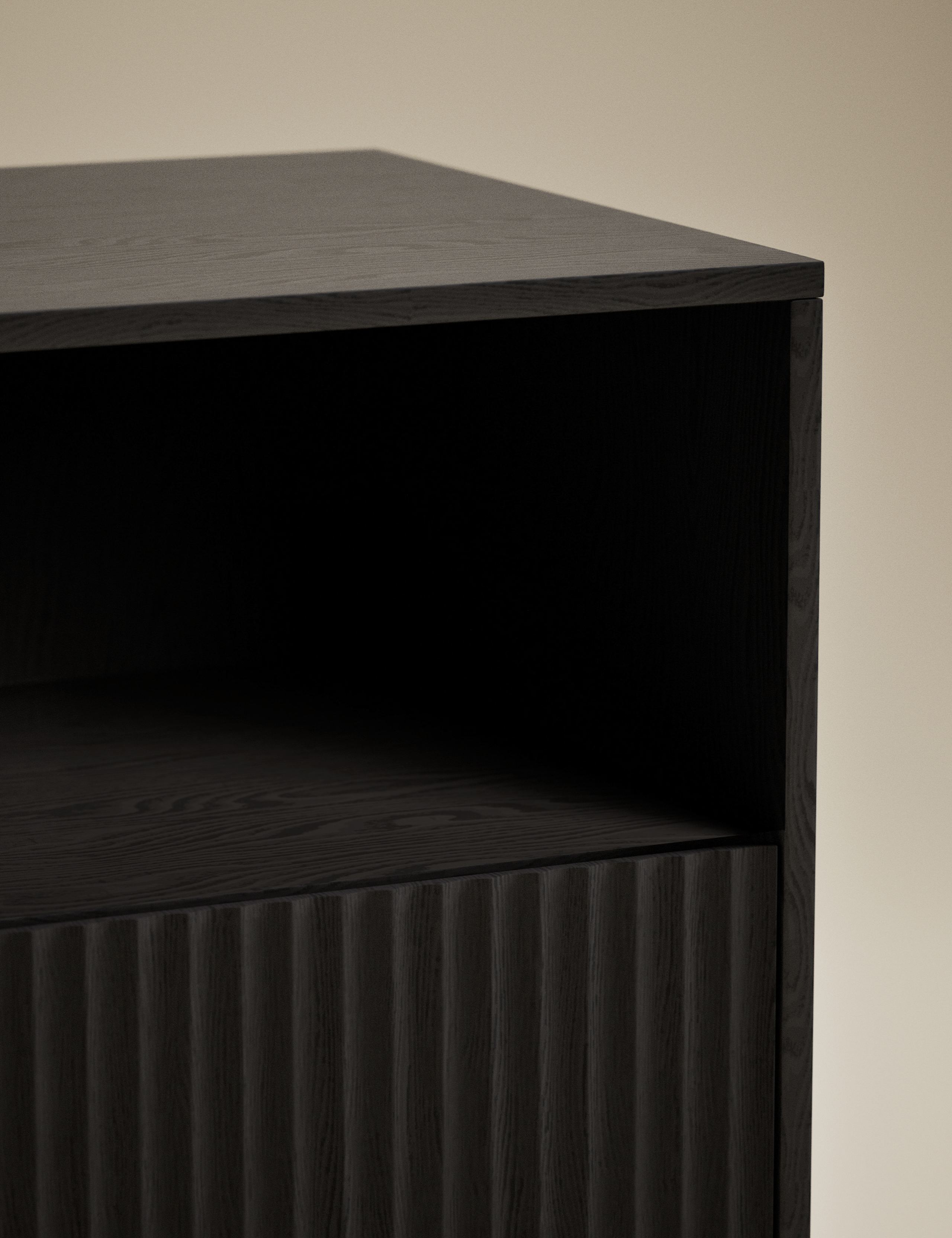 Fluted Bedside Table 3 of 7