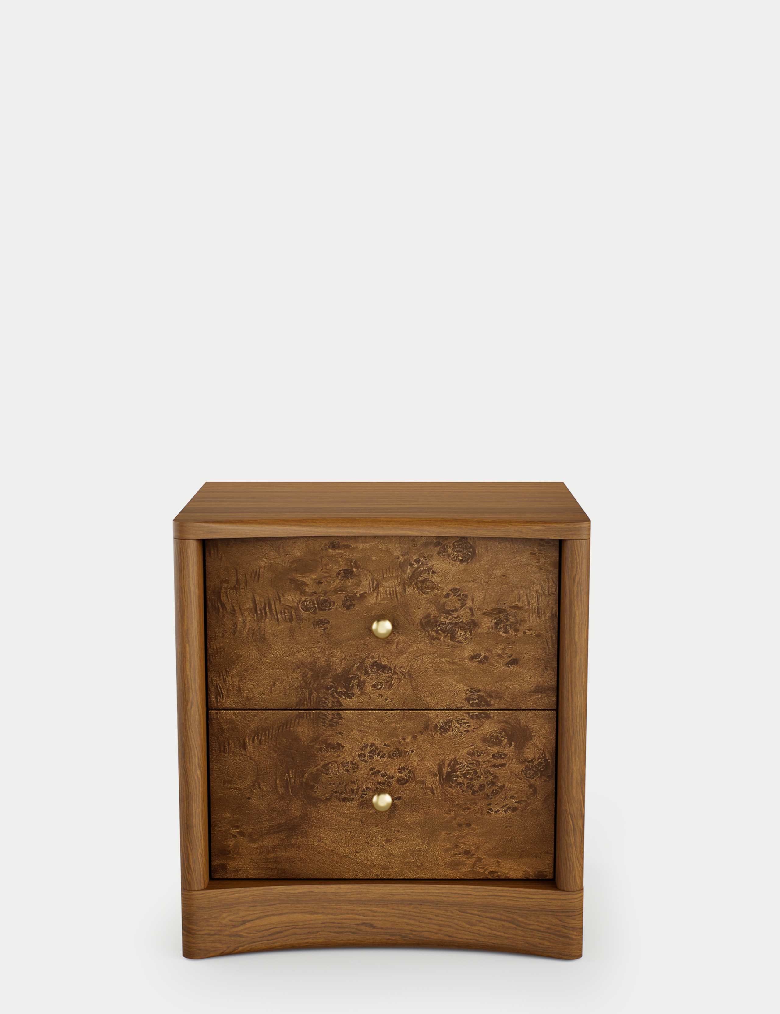 Burl Bedside Table 2 of 6