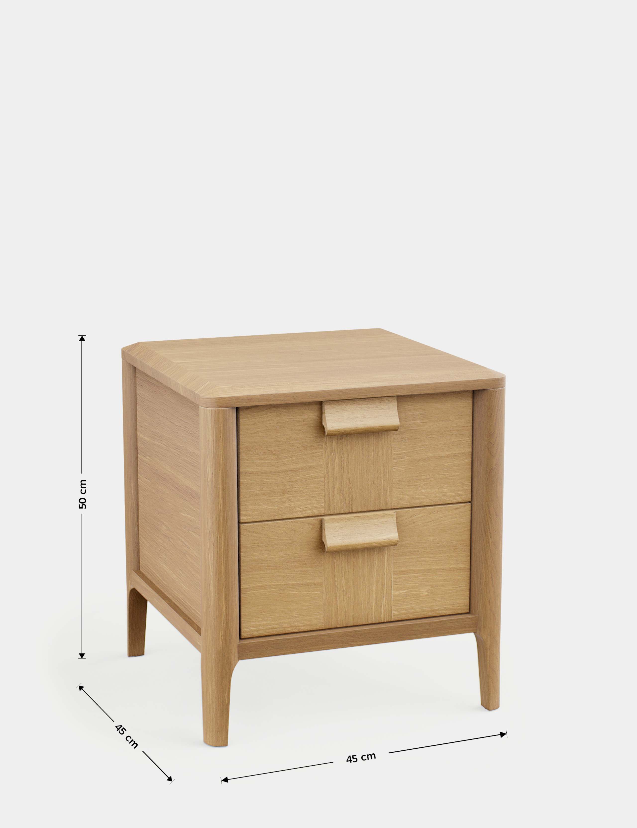 Hutch 2 Drawer Bedside Table 5 of 5
