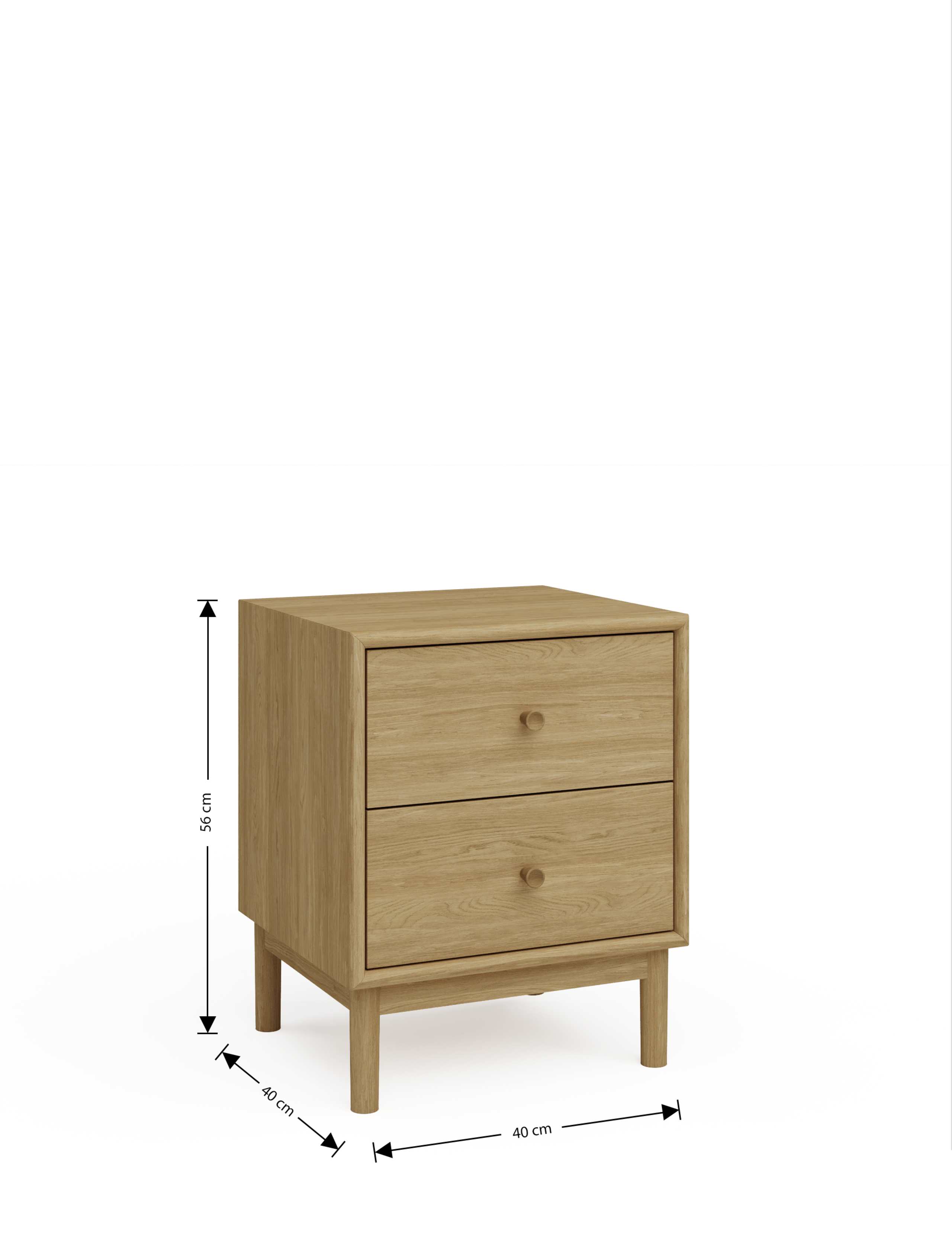 Newark 2 Drawer Bedside Table 8 of 10