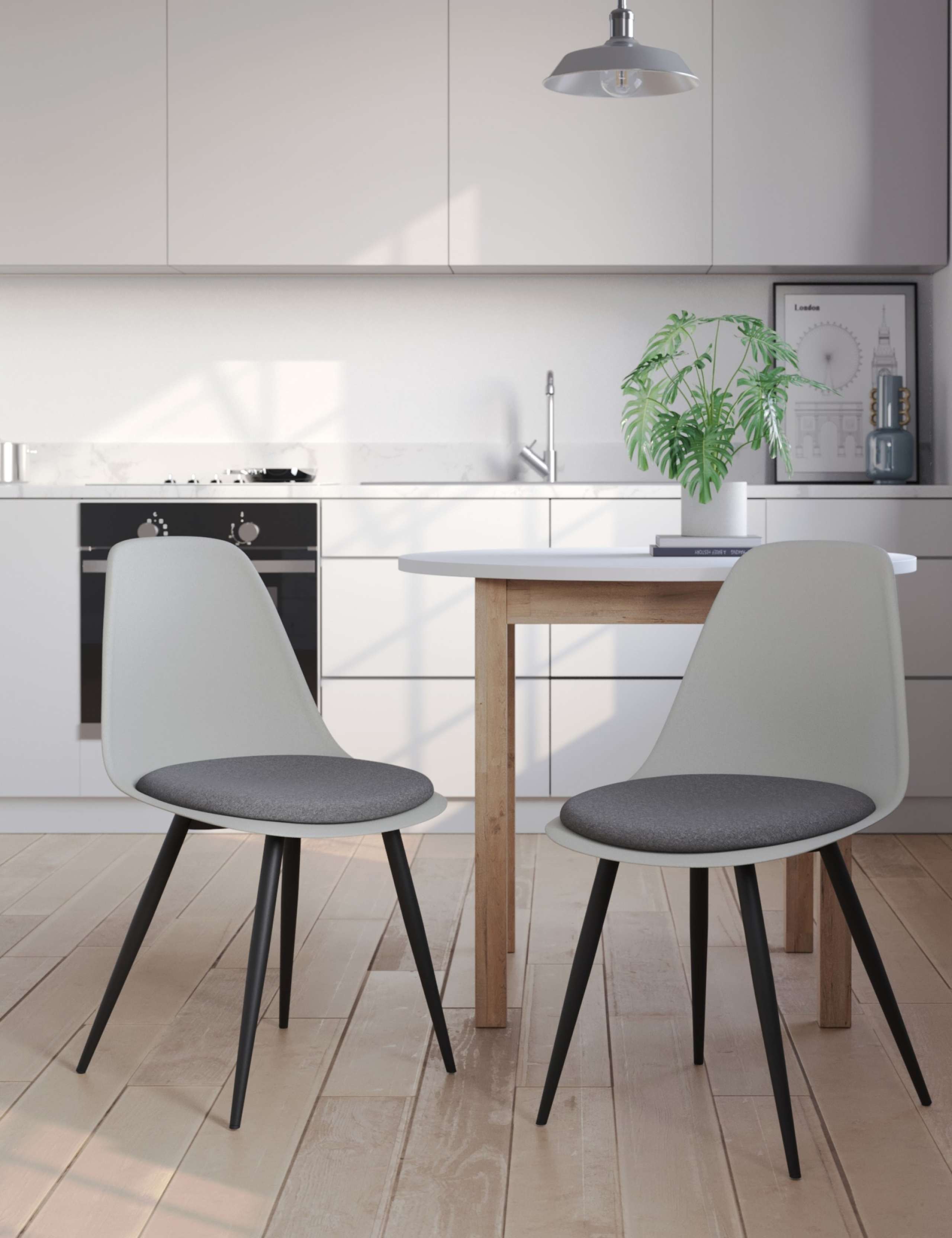 Set of 2 Arnie Dining Chairs 1 of 6