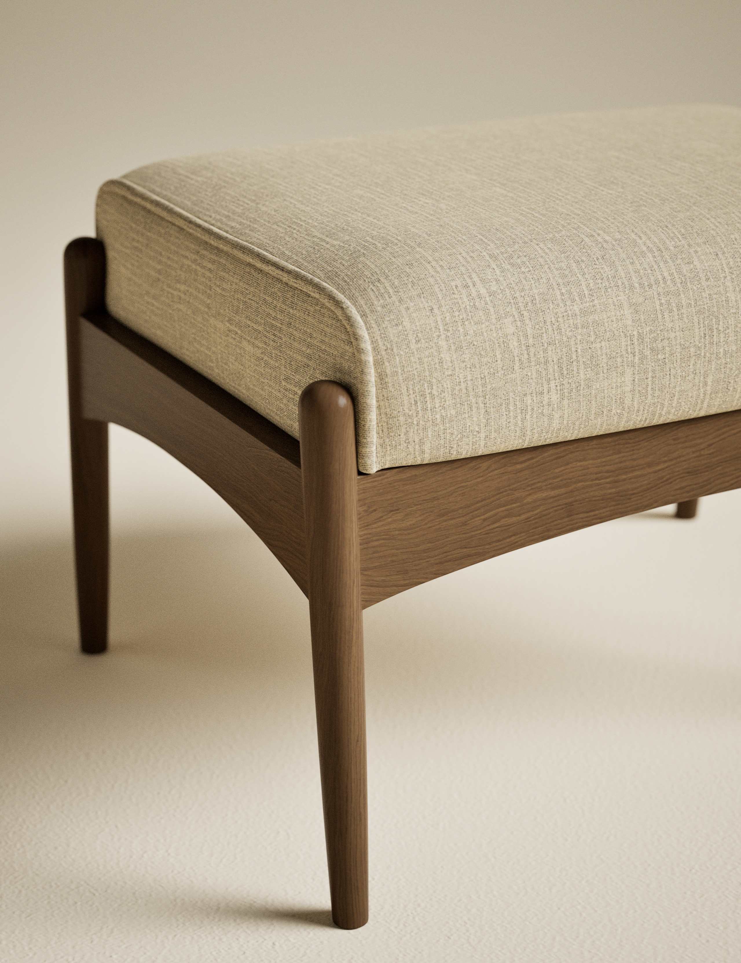 Sherwood Dark Oak Footstool 3 of 6