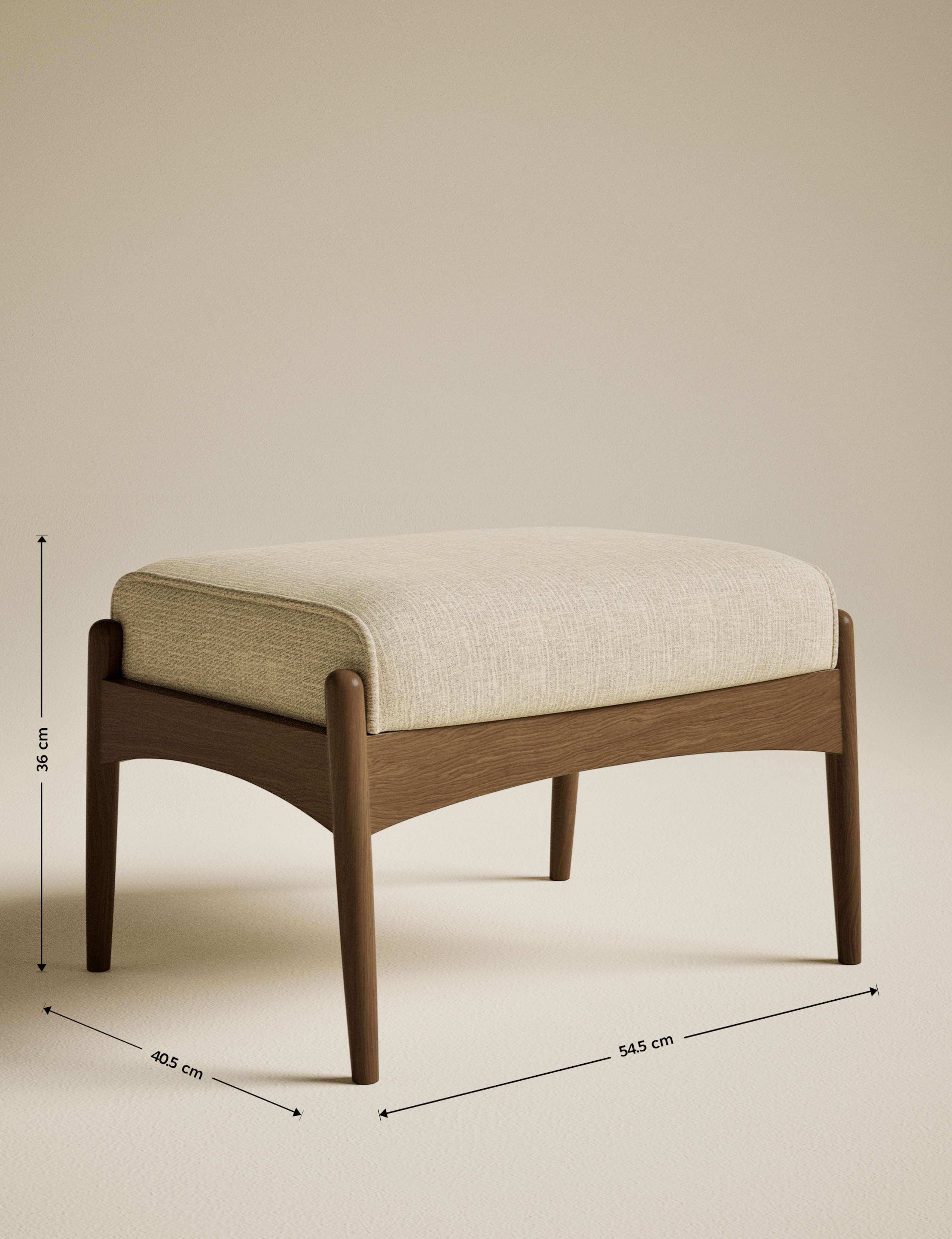 Sherwood Dark Oak Footstool 6 of 6