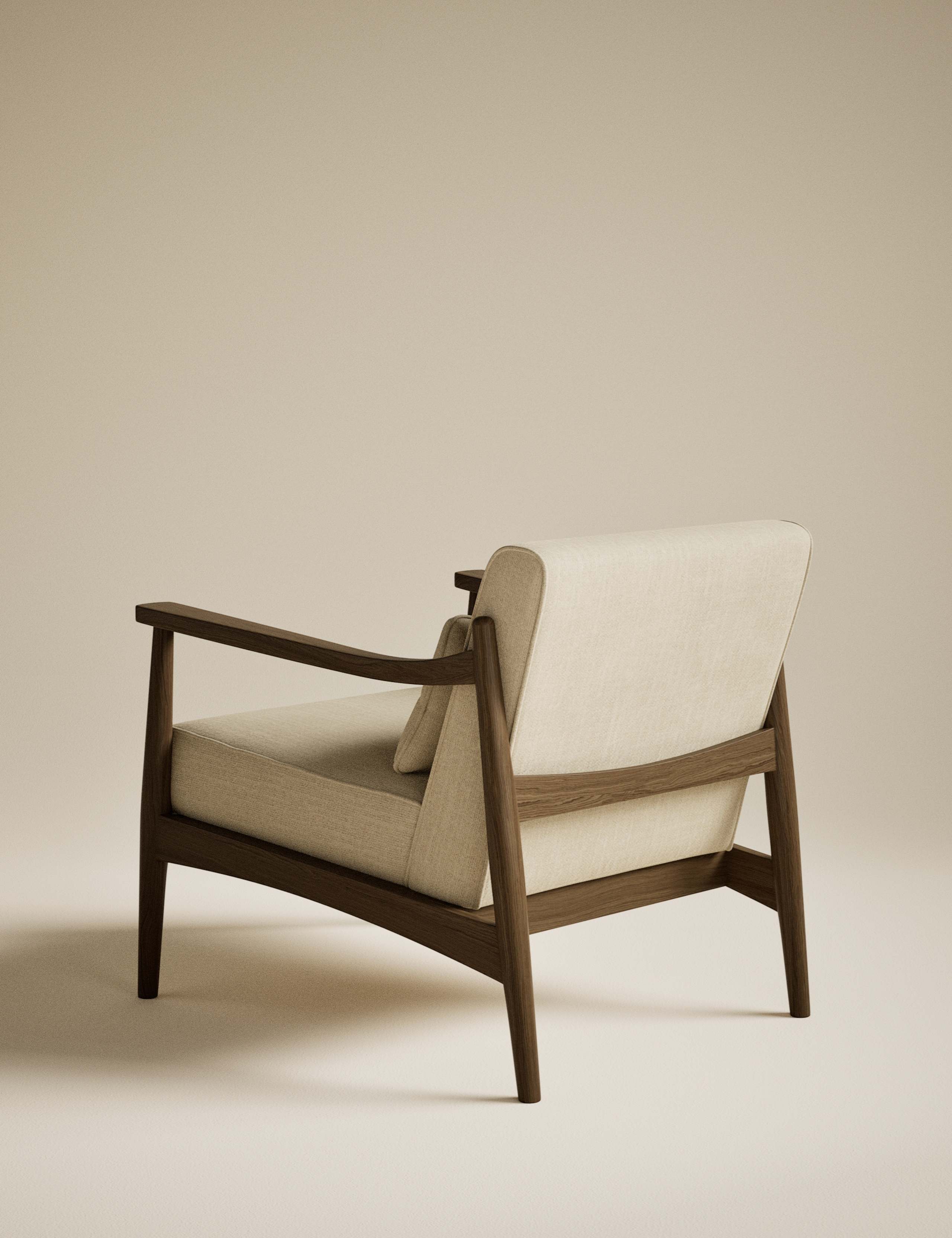 Sherwood Dark Oak Accent Chair 3 of 8