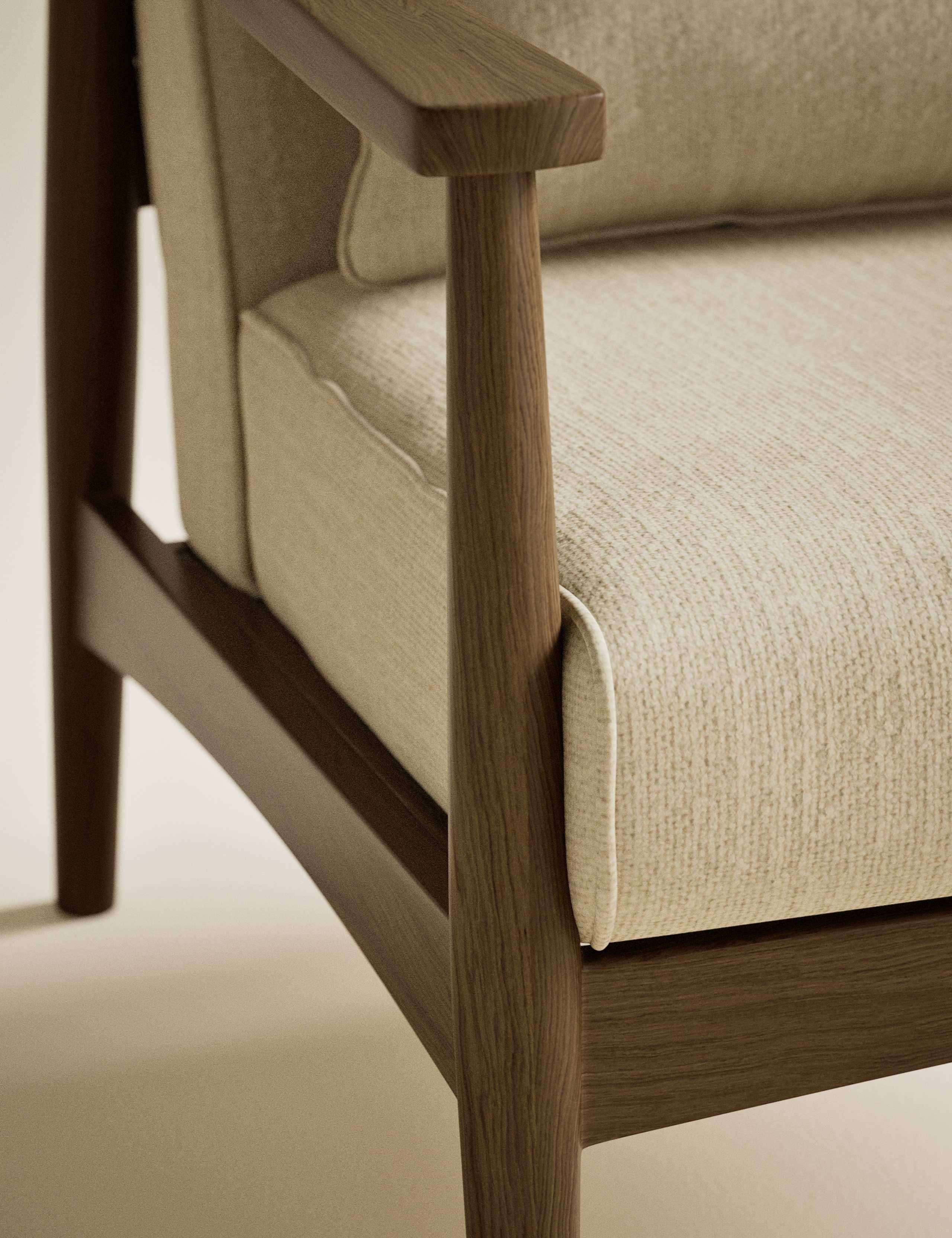 Sherwood Dark Oak Accent Chair 4 of 8