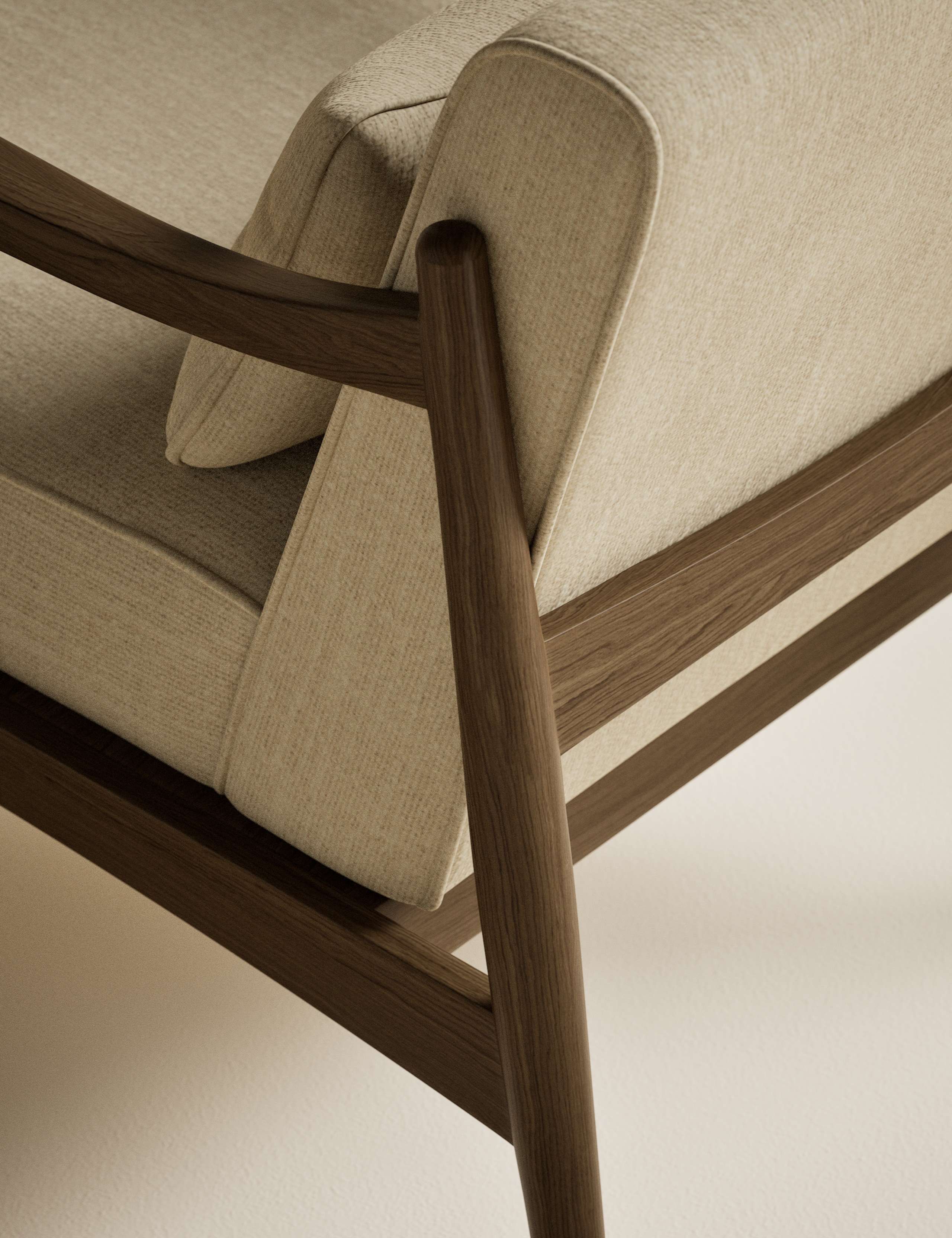 Sherwood Dark Oak Accent Chair 6 of 8