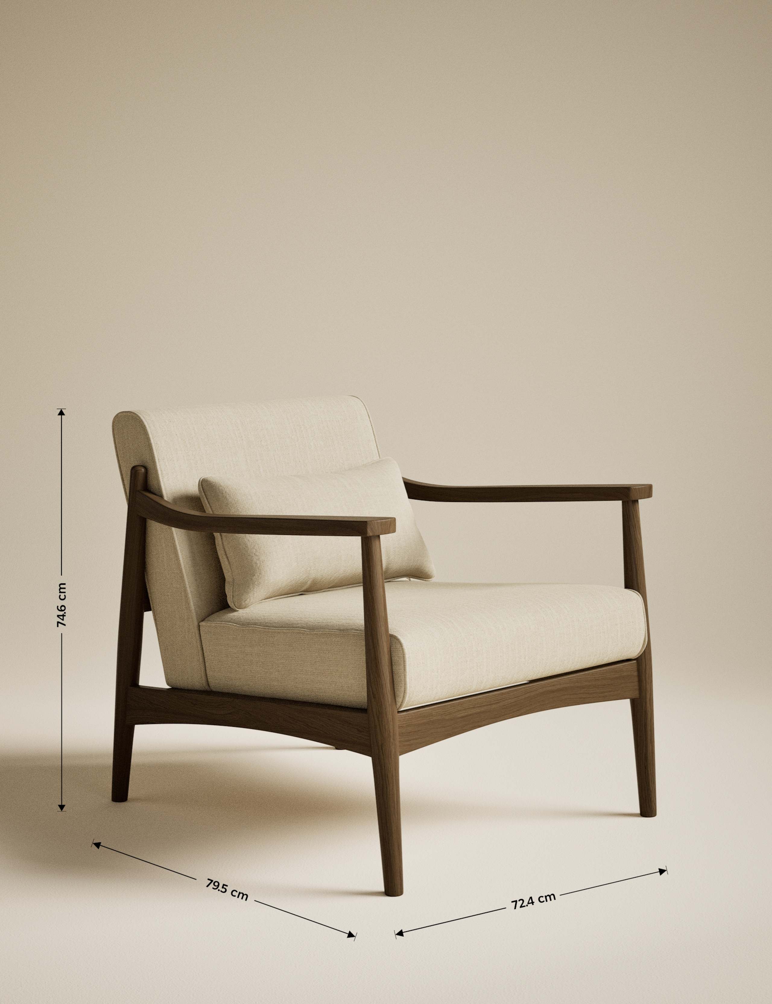 Sherwood Dark Oak Accent Chair 8 of 8