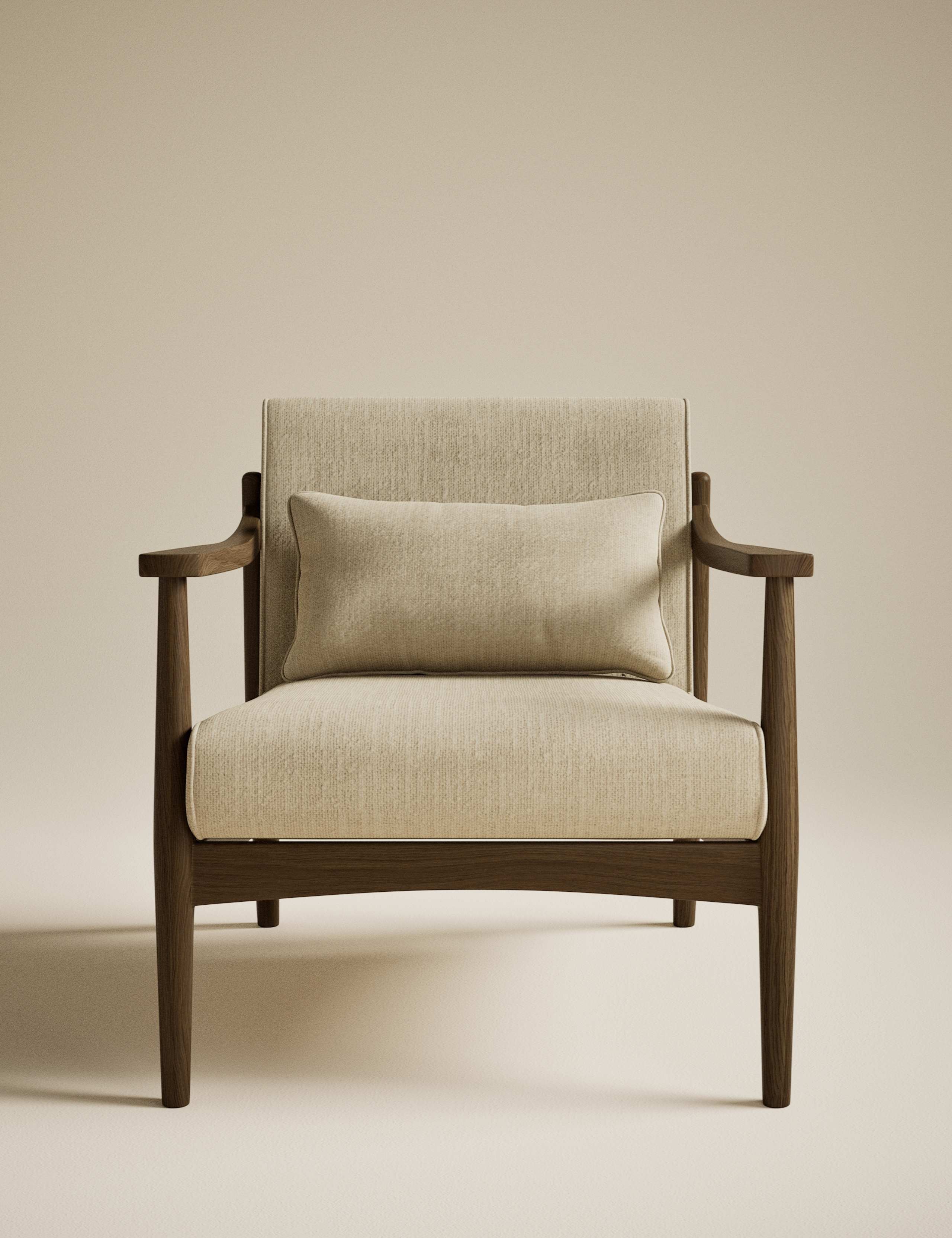 Sherwood Dark Oak Accent Chair 2 of 8