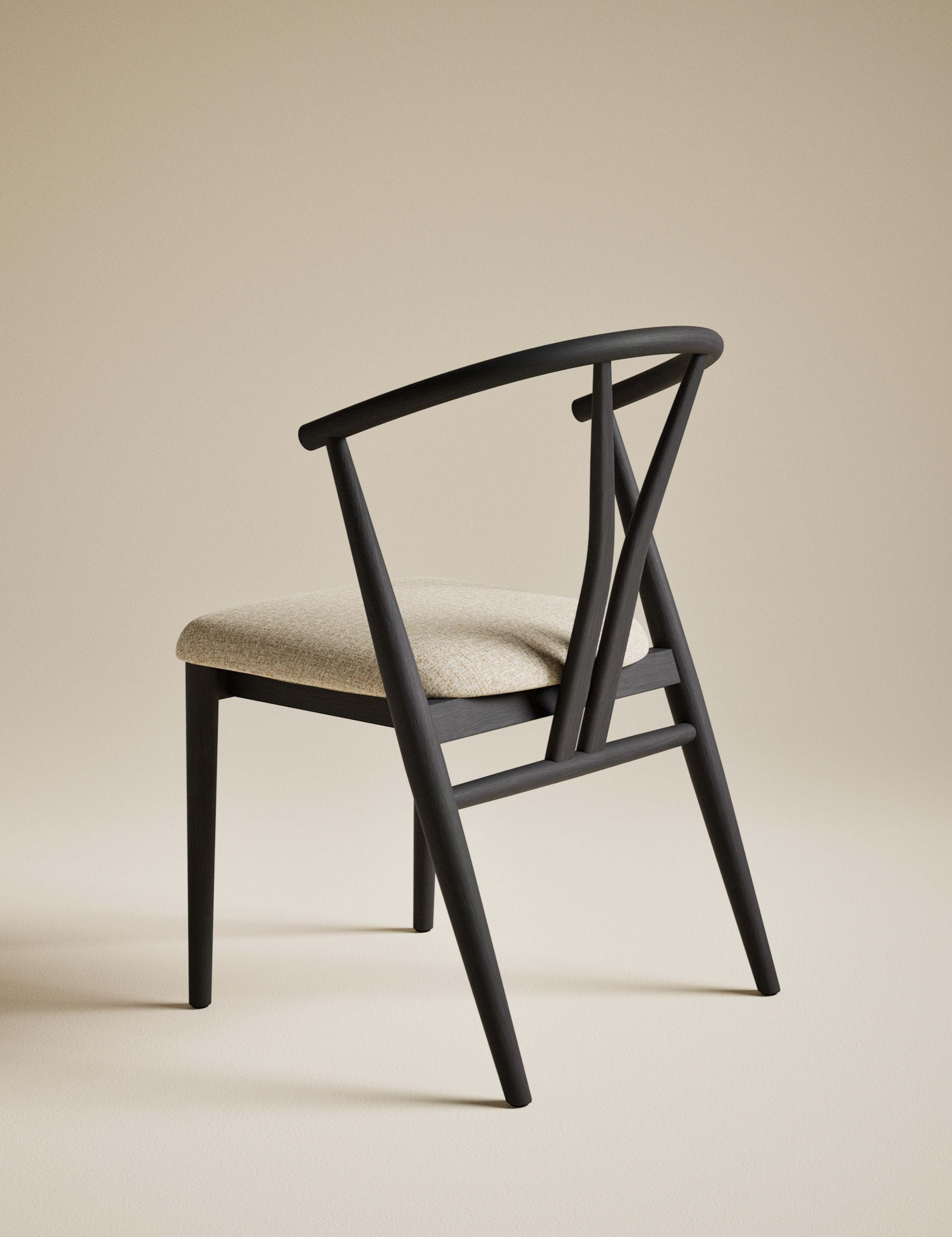 Set of 2 Wishbone Dining Chairs 3 of 8