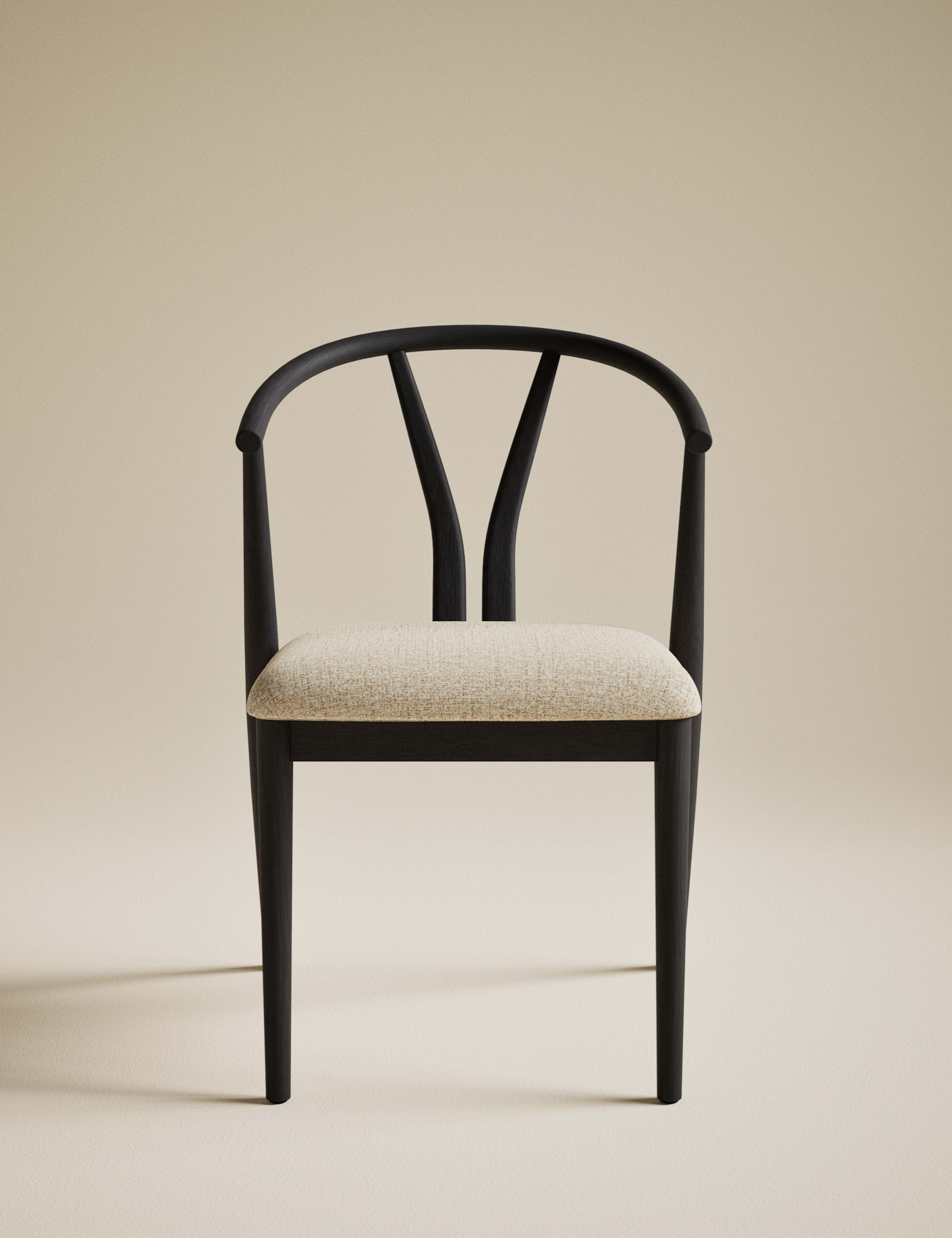 Set of 2 Wishbone Dining Chairs 2 of 8