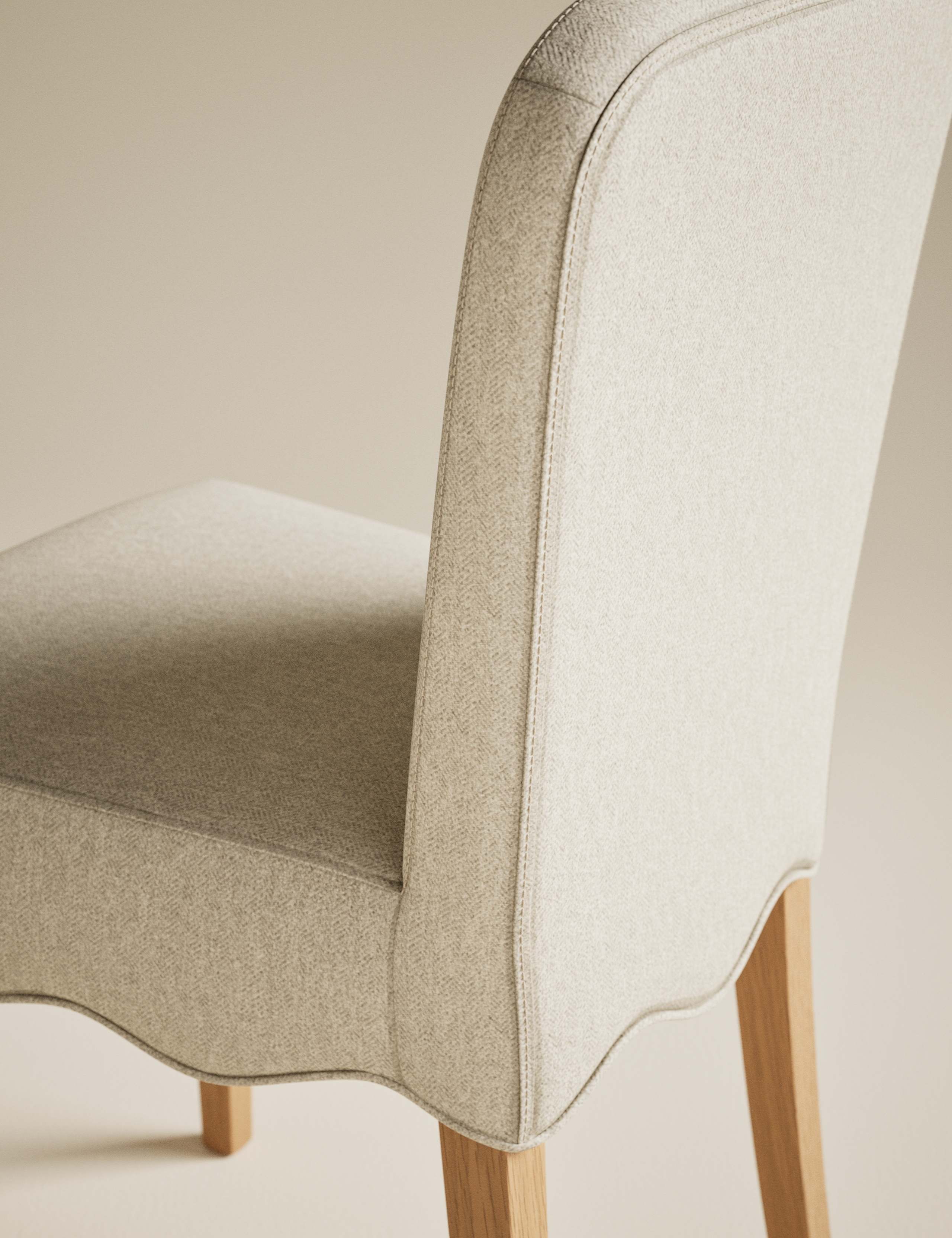 Set of 2 Scallop Dining Chairs 6 of 9