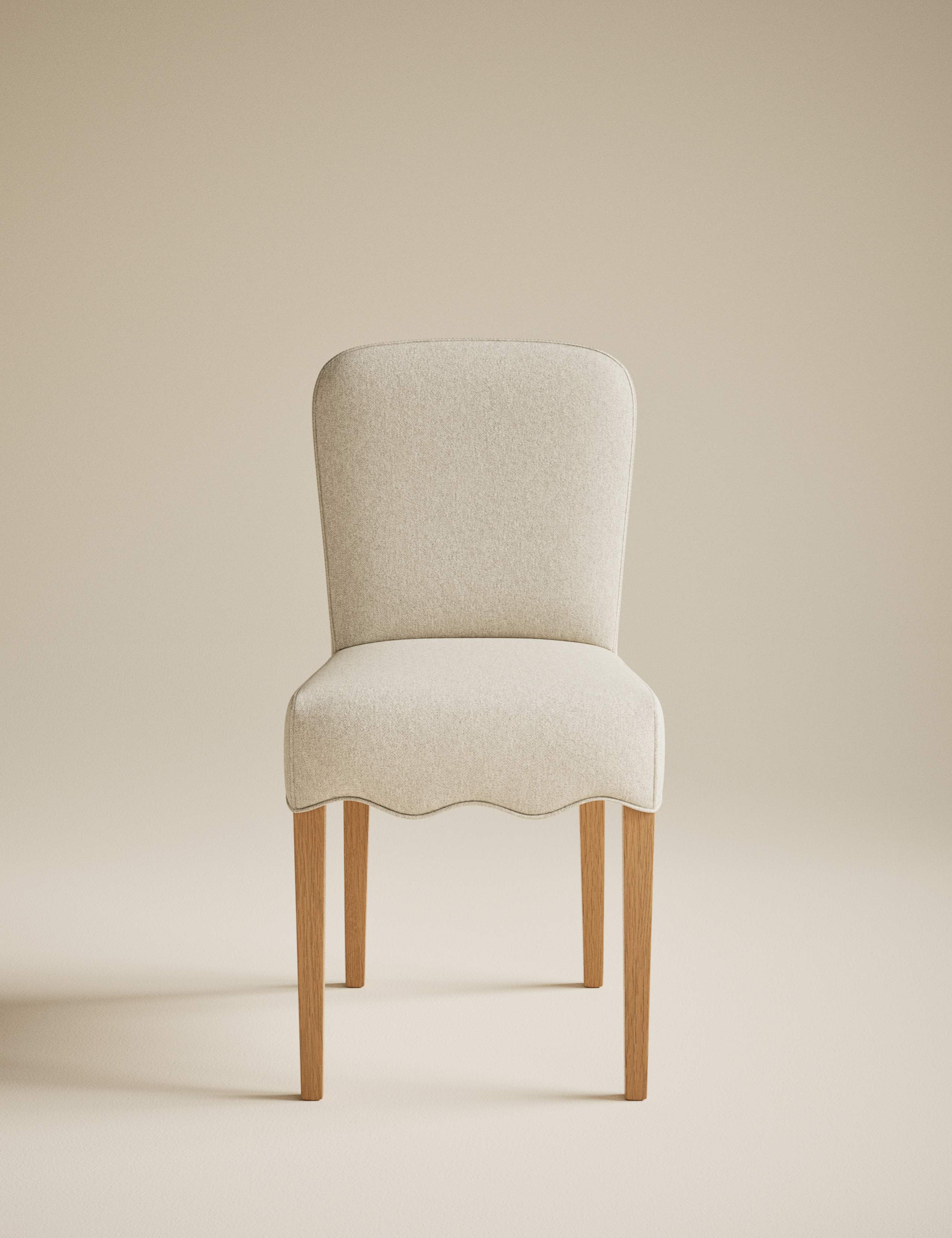 Set of 2 Scallop Dining Chairs 2 of 9