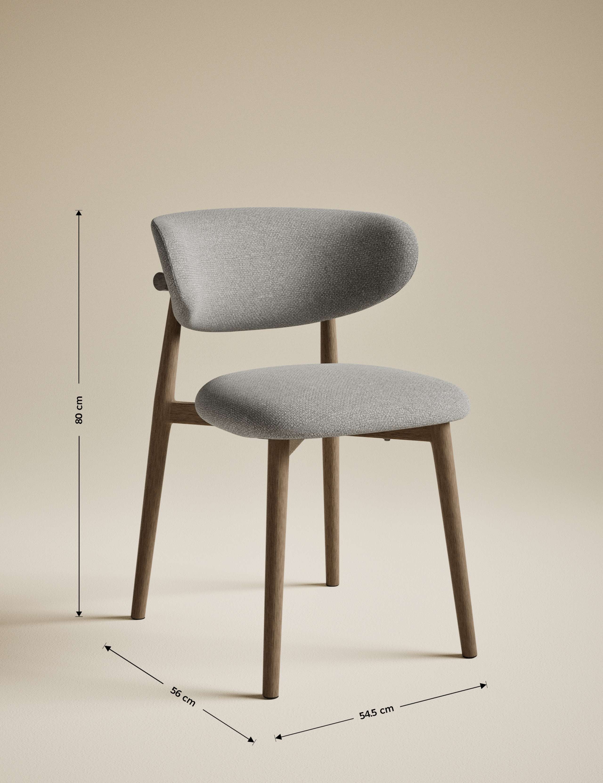 Set of 2 Arc Dining Chairs 8 of 9