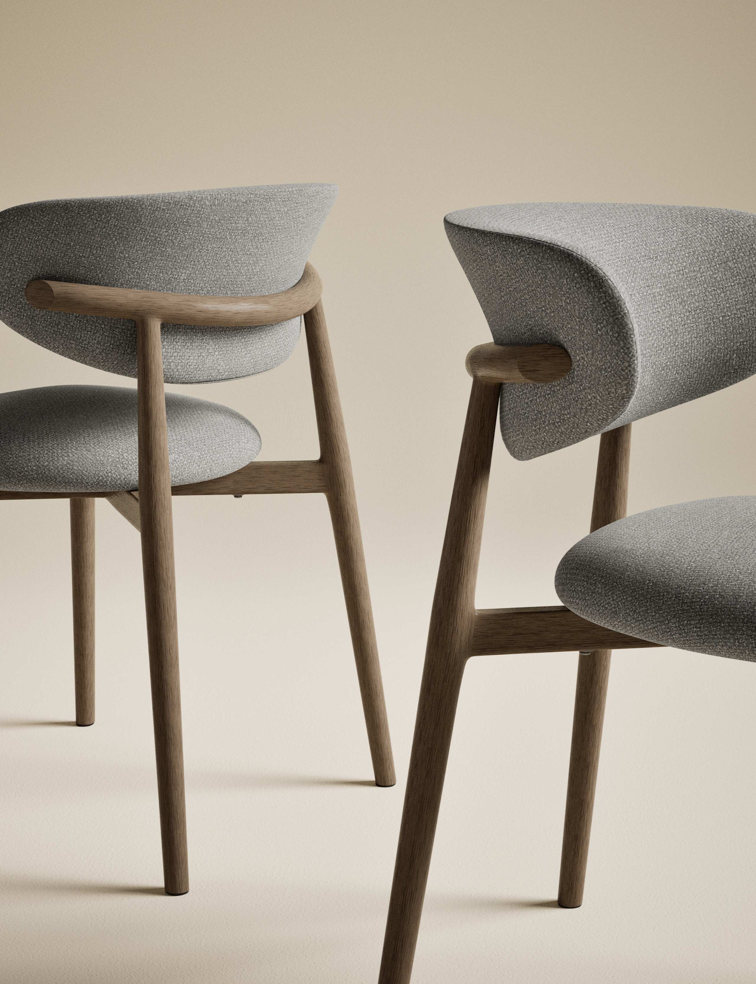 Set of 2 Arc Dining Chairs 9 of 9