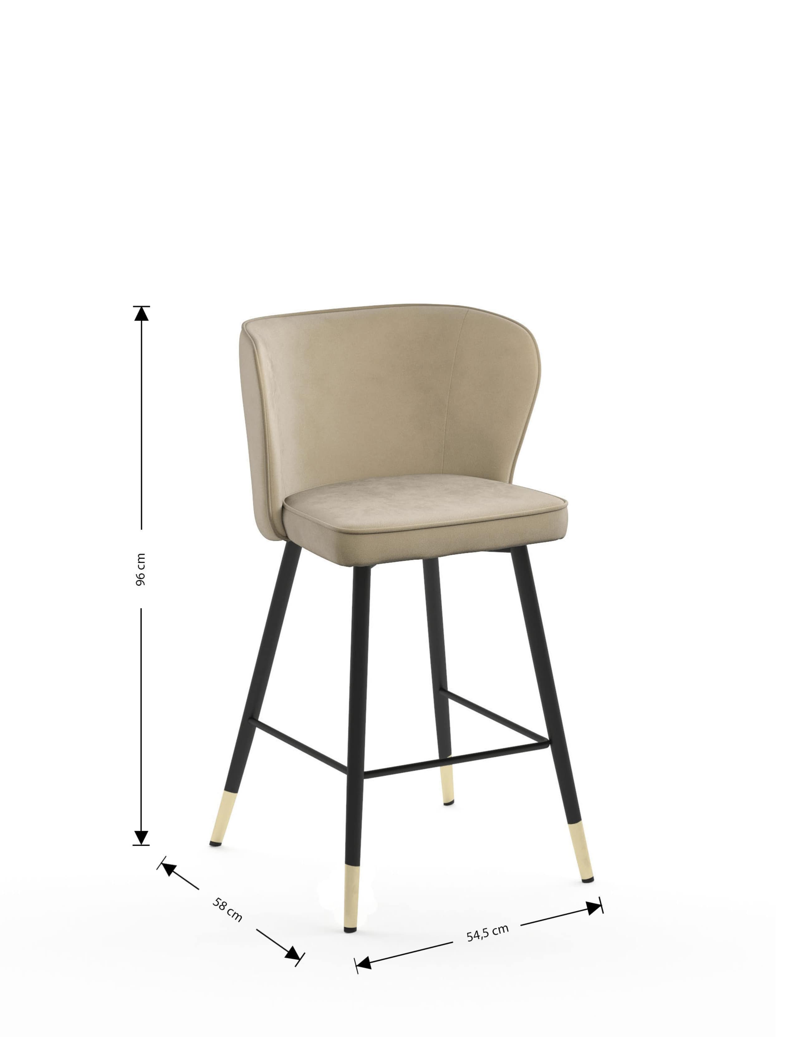 Palmer Velvet Barstool 6 of 7
