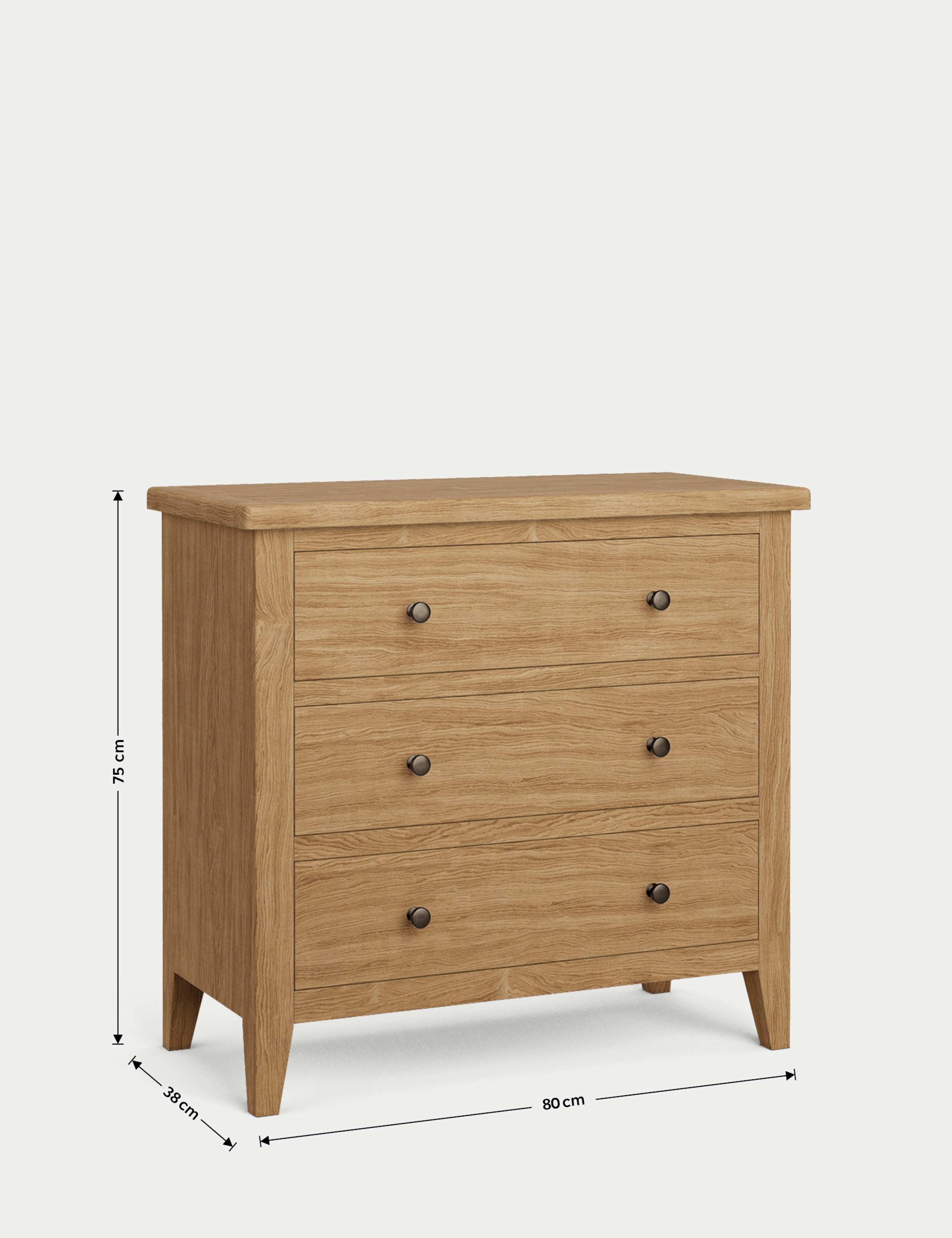 Amersham 3 Drawer Chest 6 of 7