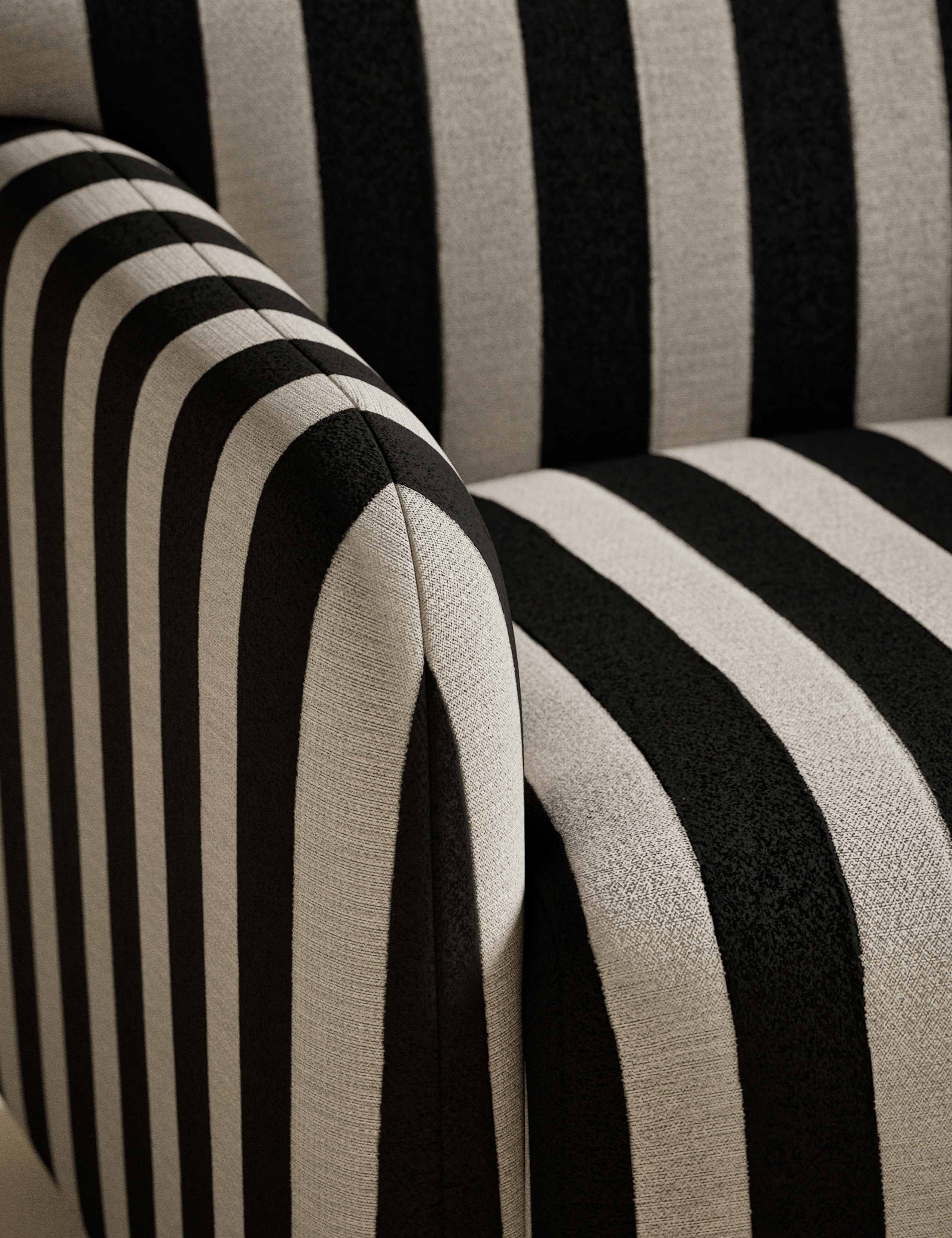 Striped Accent Chair 3 of 6