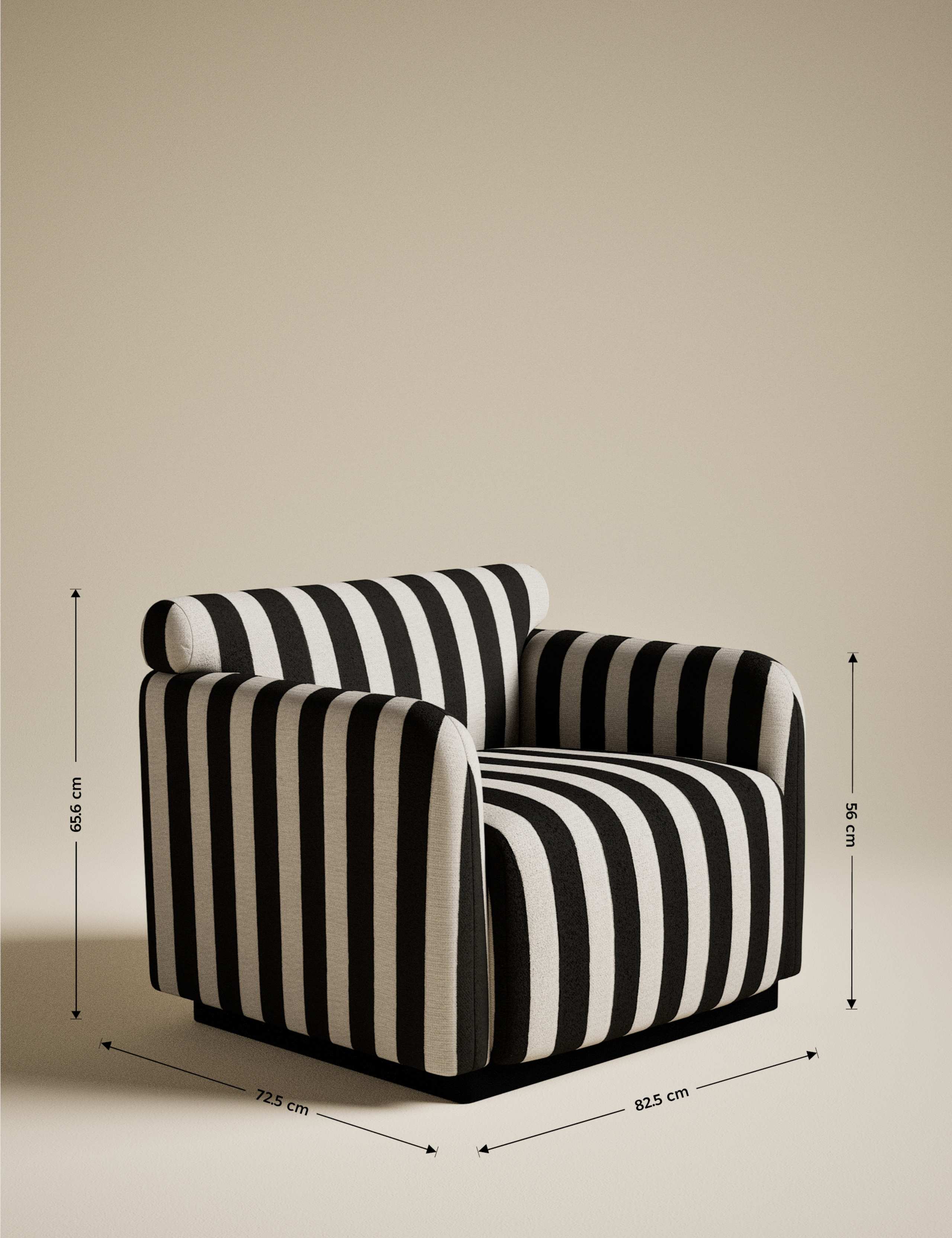 Striped Accent Chair 6 of 6