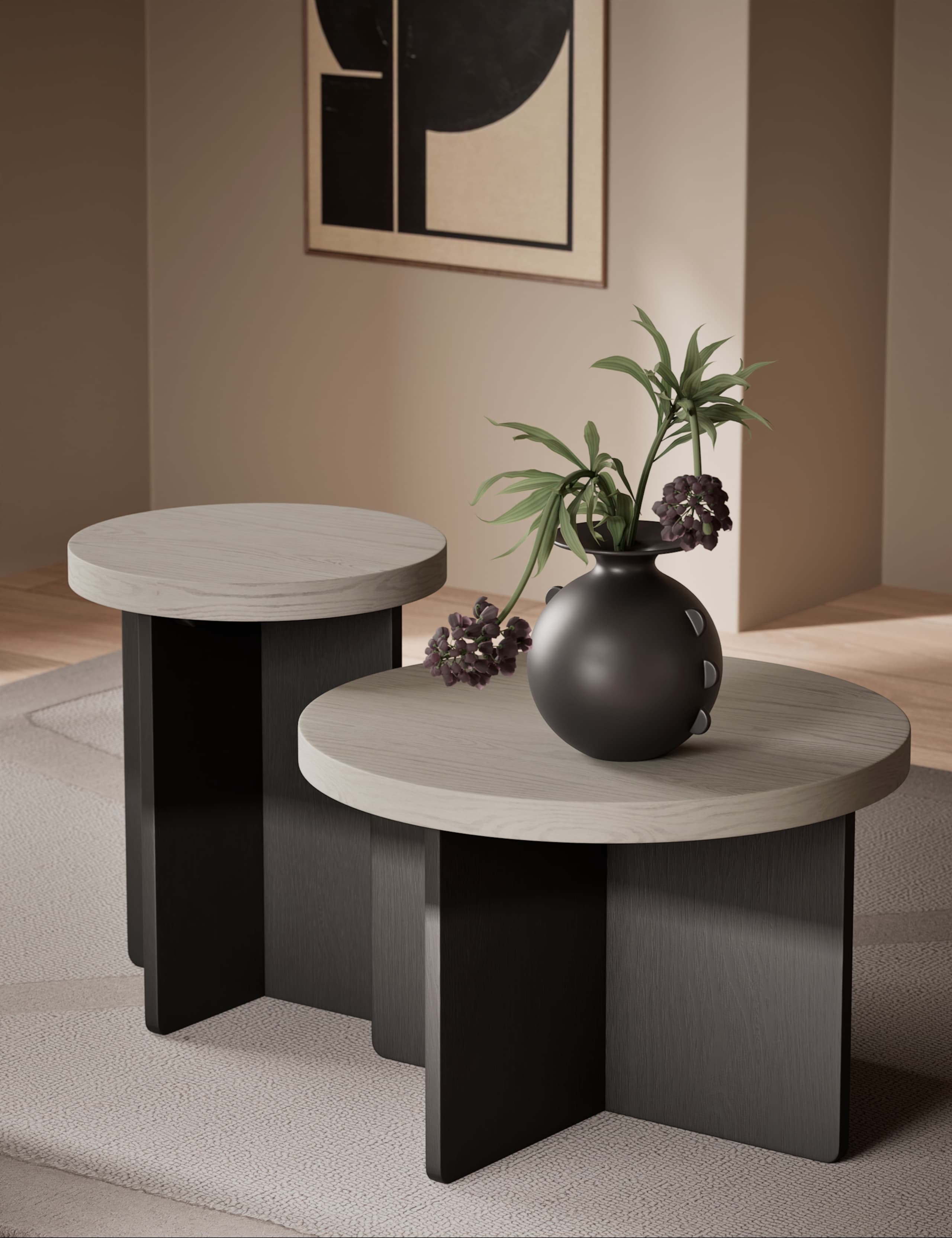 Nesting Coffee Tables 1 of 7