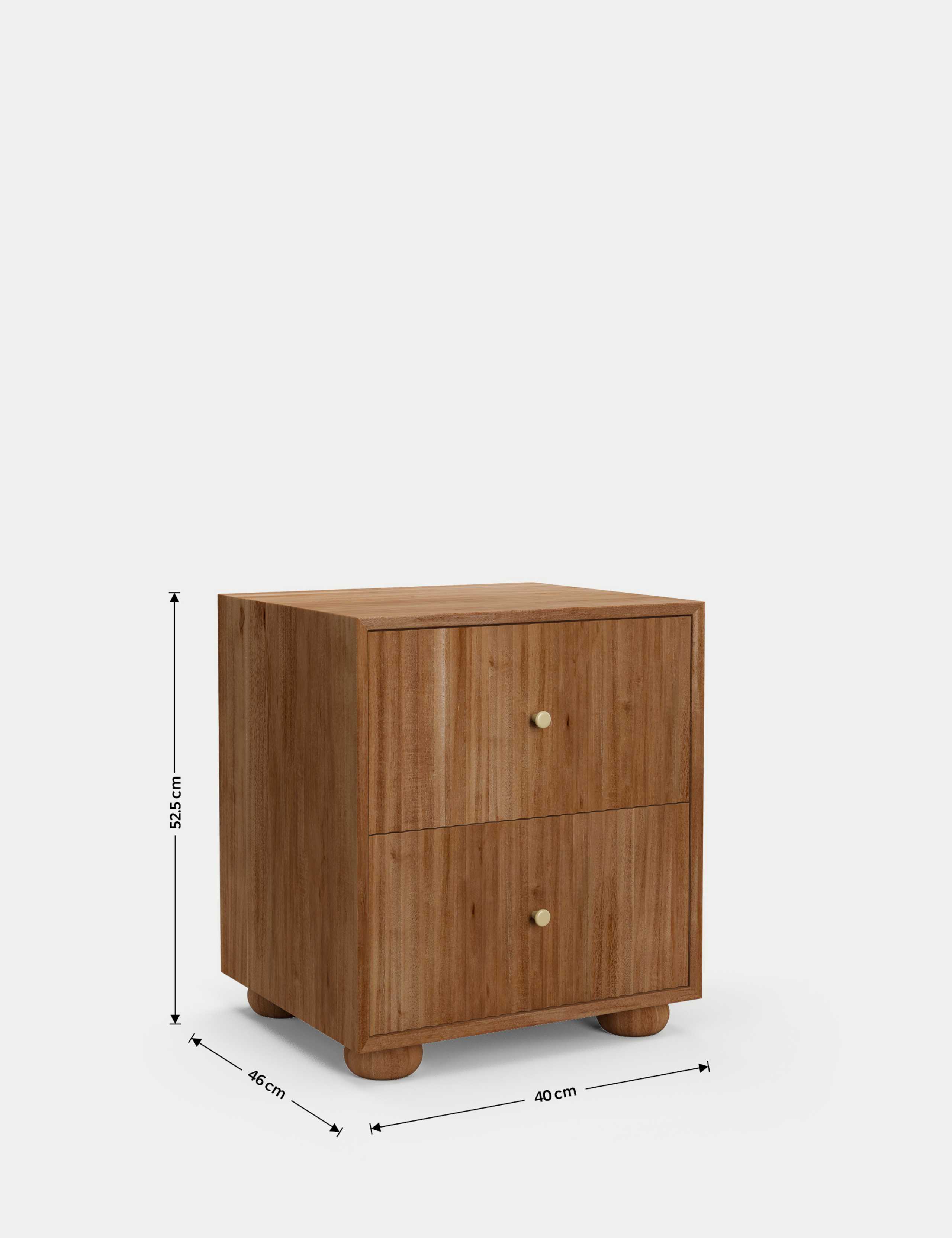 Langham 2 Drawer Bedside Table 7 of 8