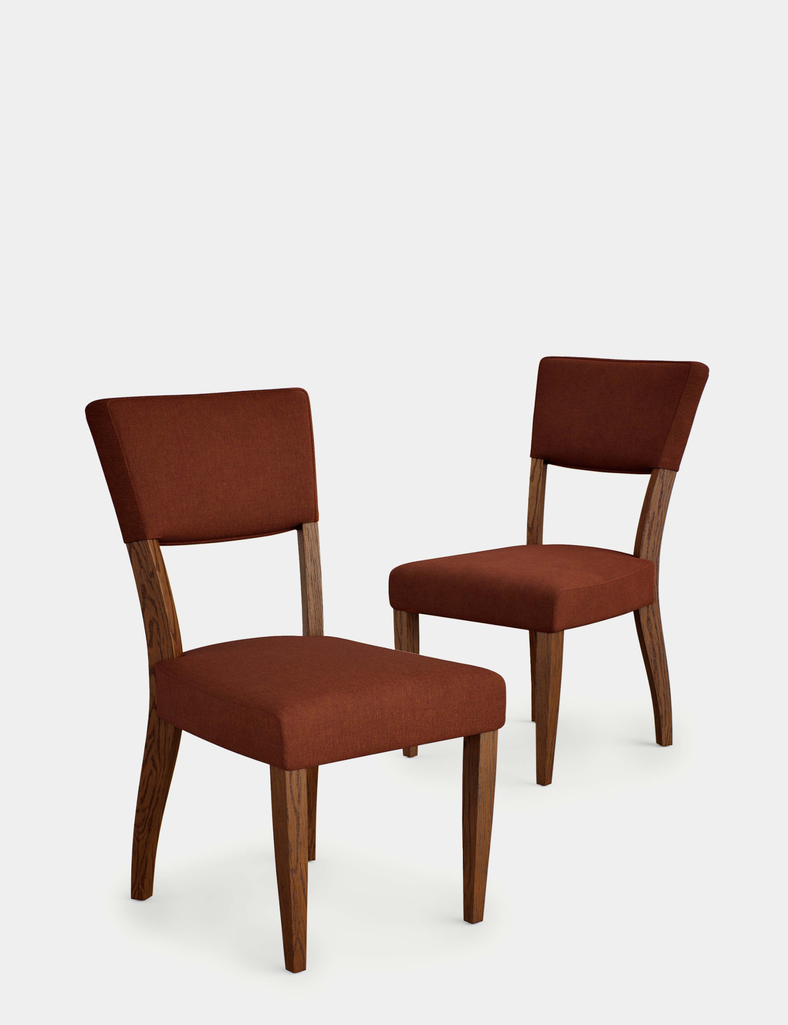 Set of 2 Riley Dark Dining Chairs 2 of 6