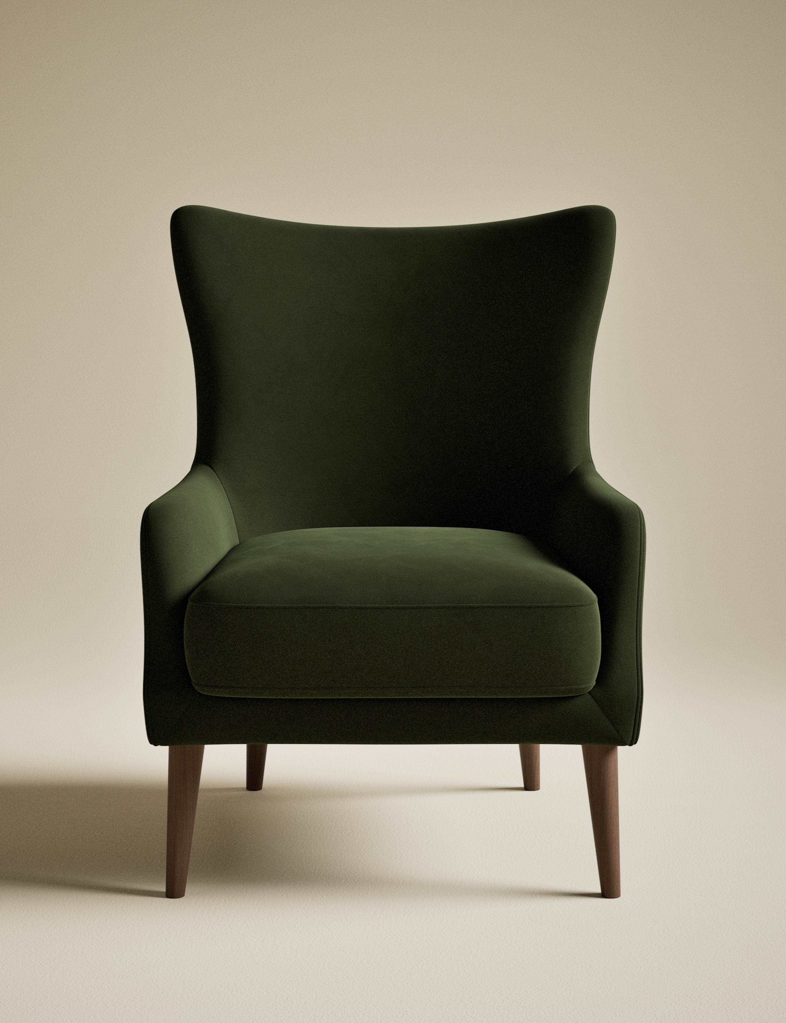 Harriet Velvet Accent Chair 2 of 7