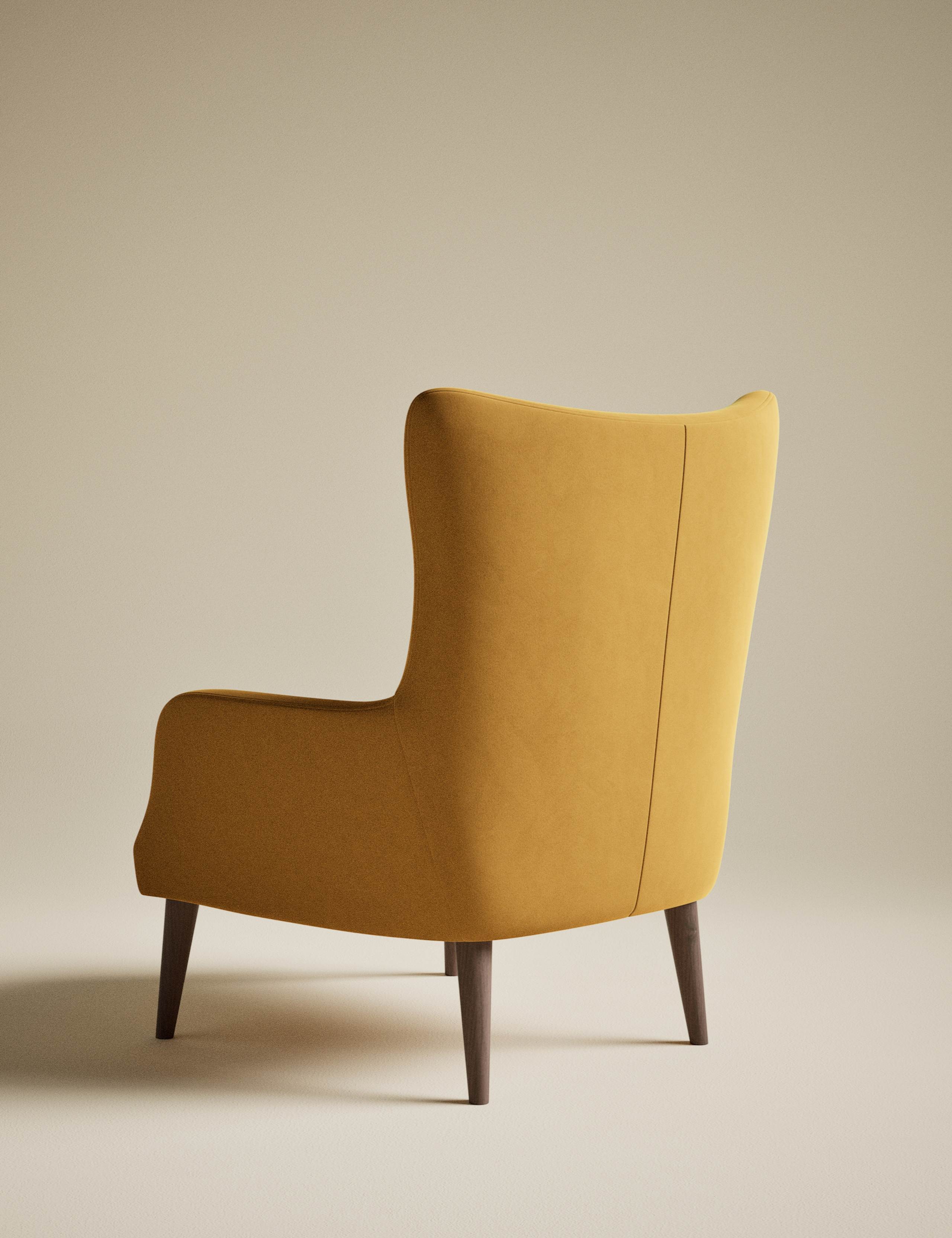 Harriet Velvet Accent Chair 3 of 7