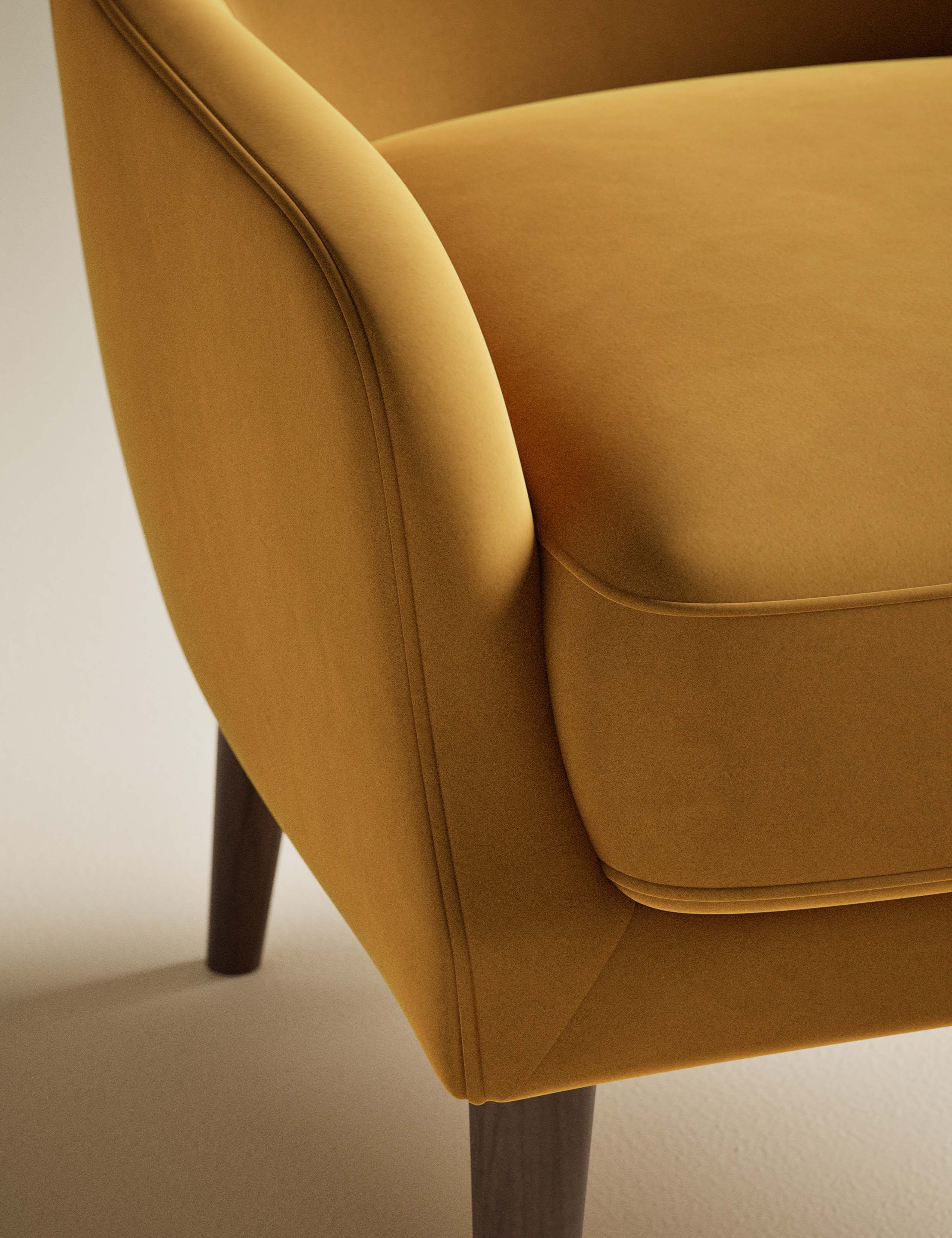 Harriet Velvet Accent Chair 4 of 7