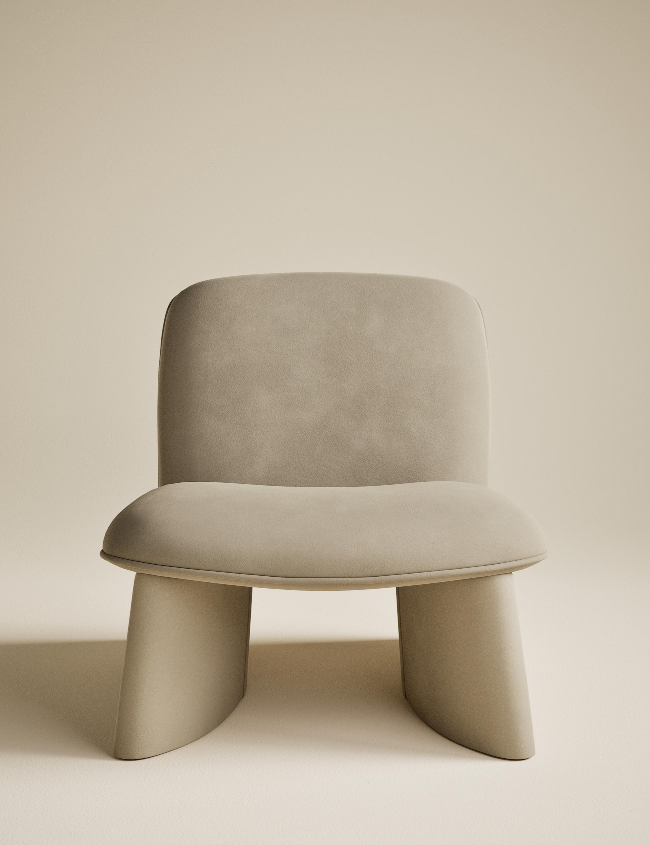 Slipper Velvet Accent Chair 2 of 6