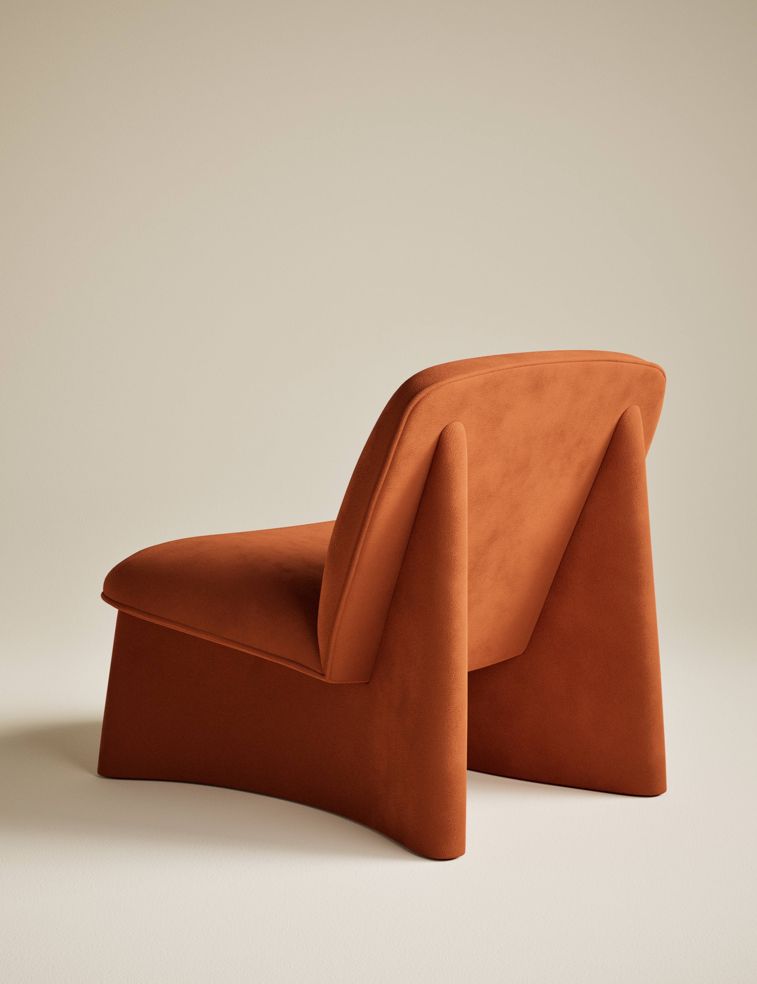 Slipper Velvet Accent Chair 3 of 7