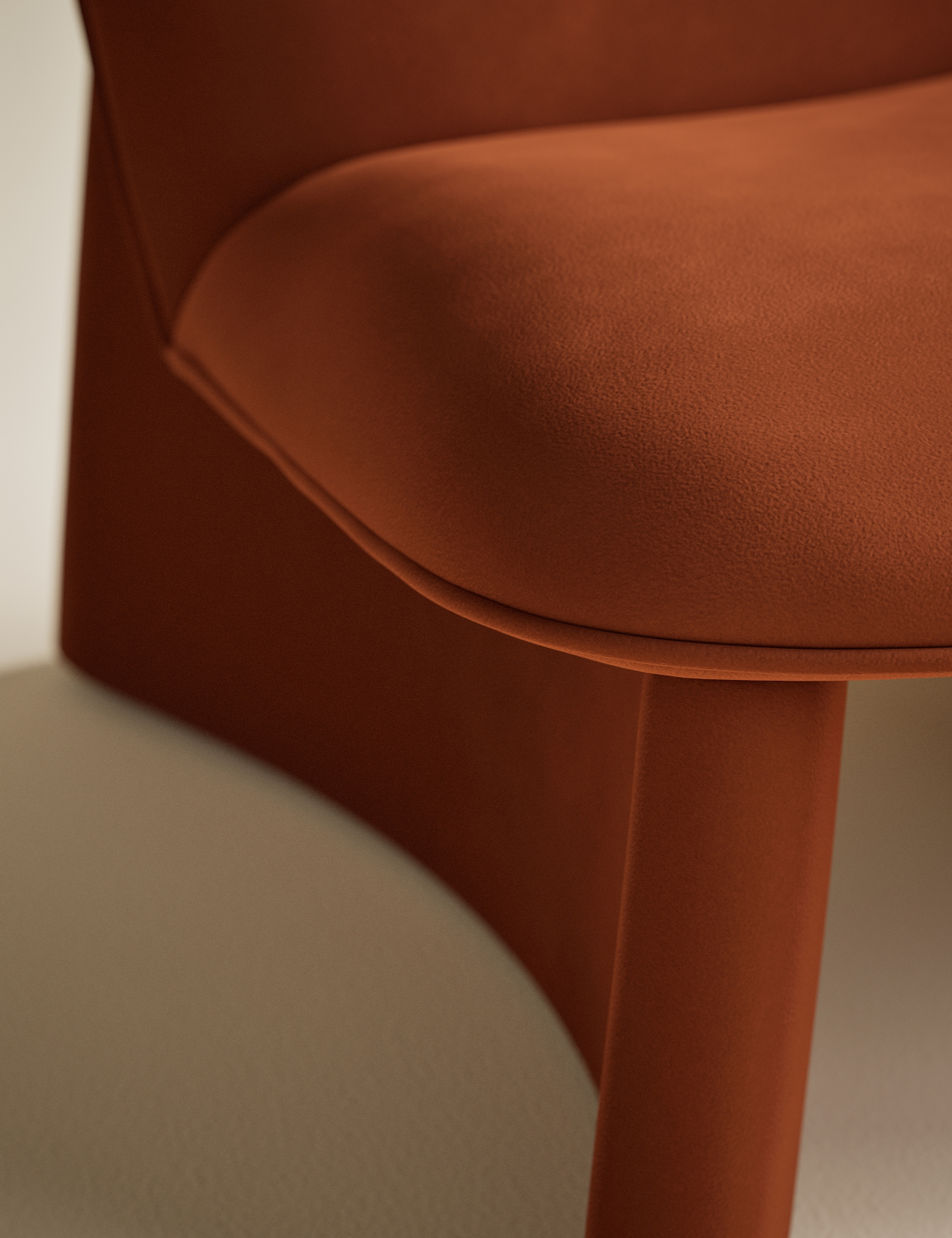 Slipper Velvet Accent Chair 4 of 7