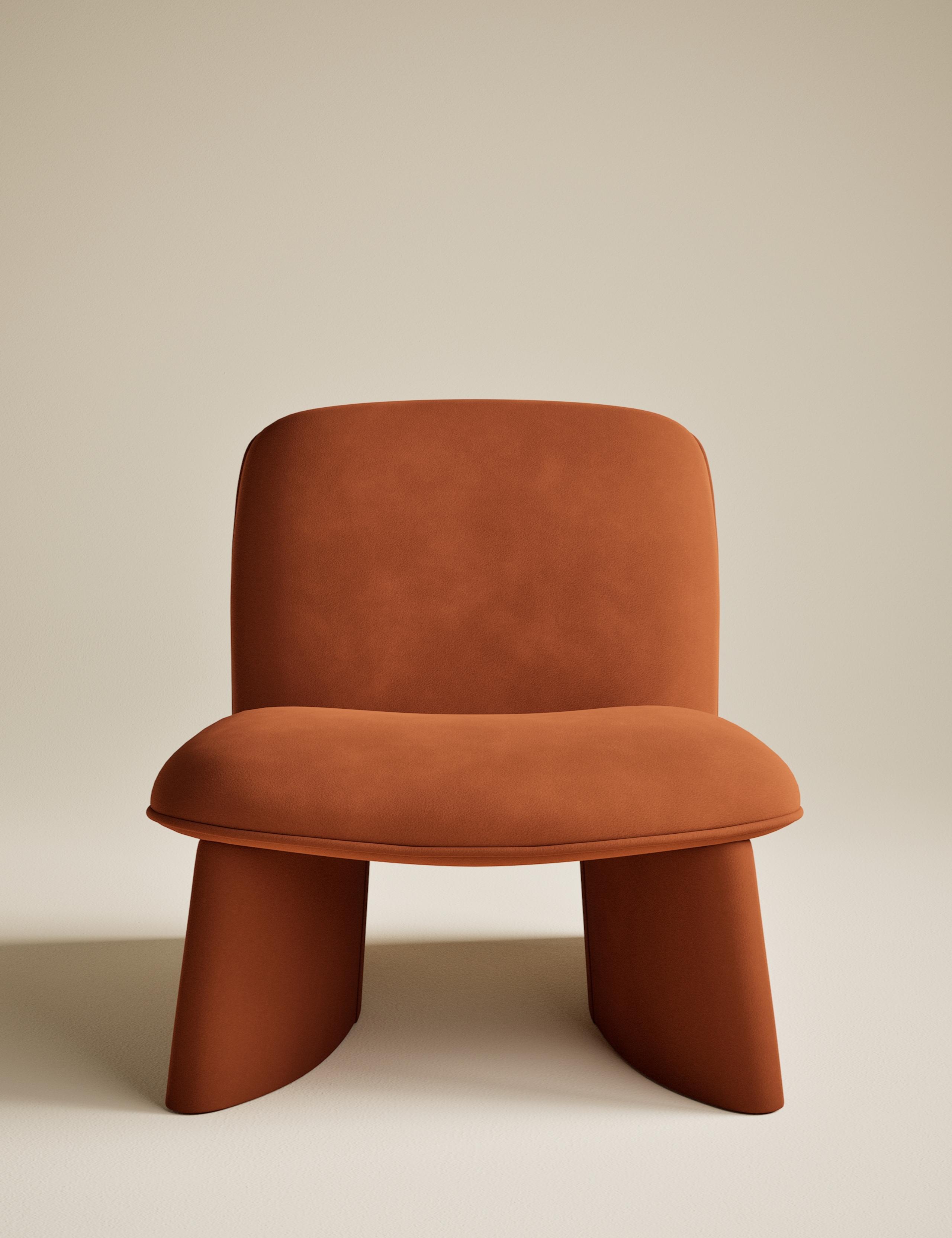 Slipper Velvet Accent Chair 2 of 7