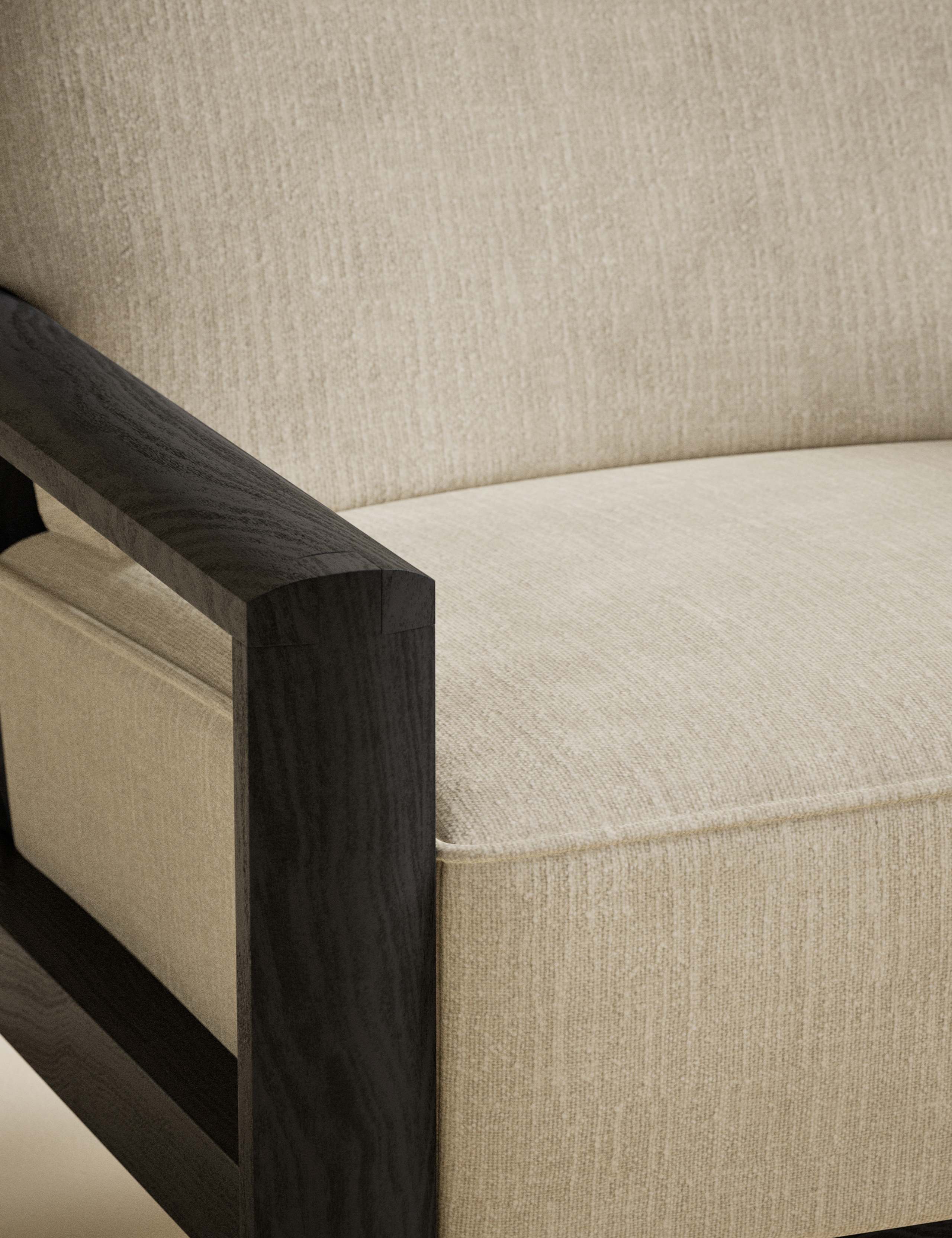 Dempsey Black Chenille Accent Chair 4 of 8