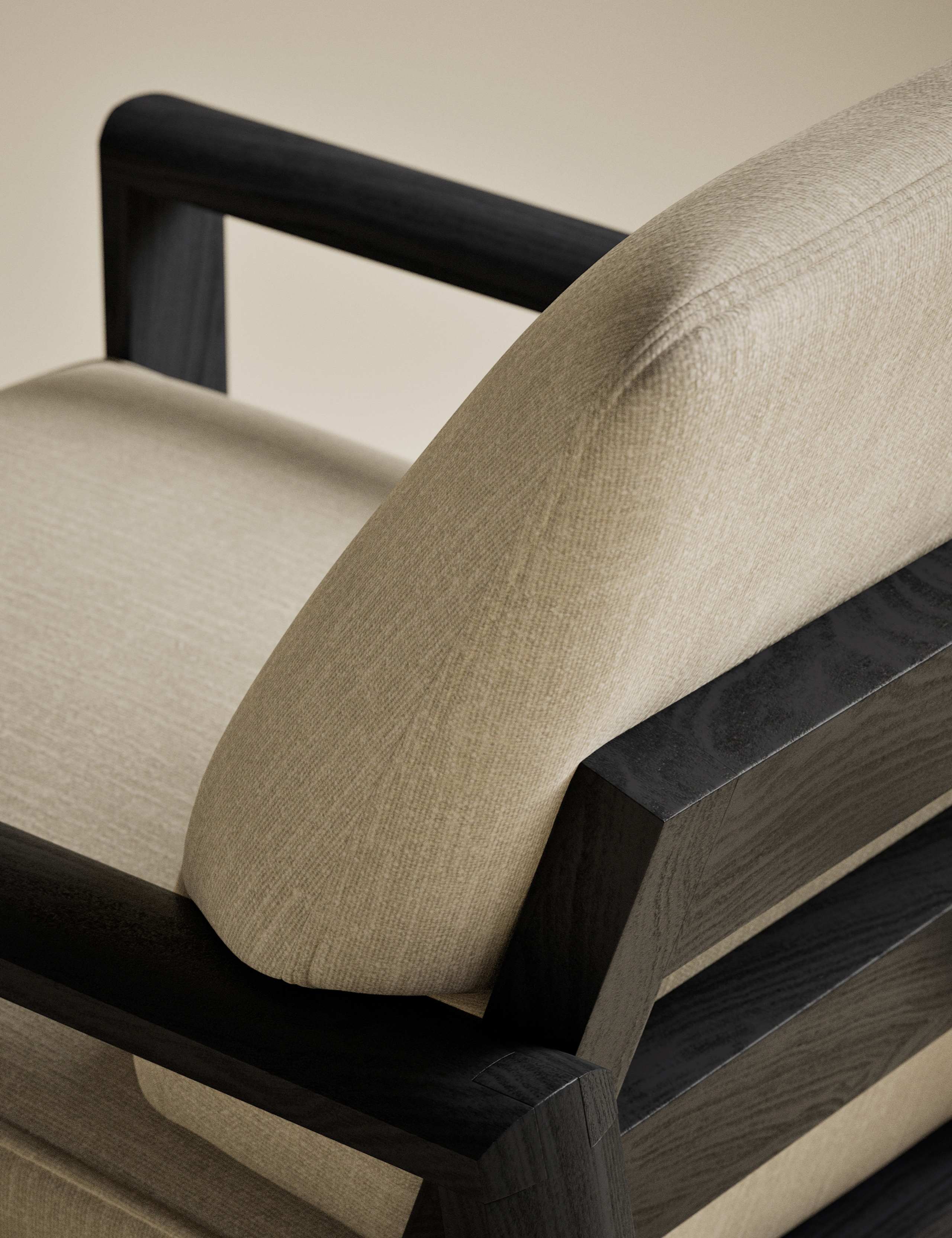 Dempsey Black Chenille Accent Chair 6 of 8